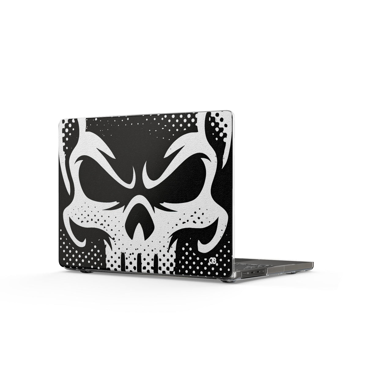 Phantom Halftone · Clear Hard Case for MacBook · Black