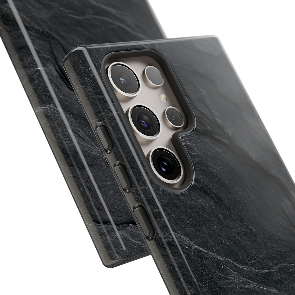 Dark Slate Strata · Tough Phone Case for Samsung · Black