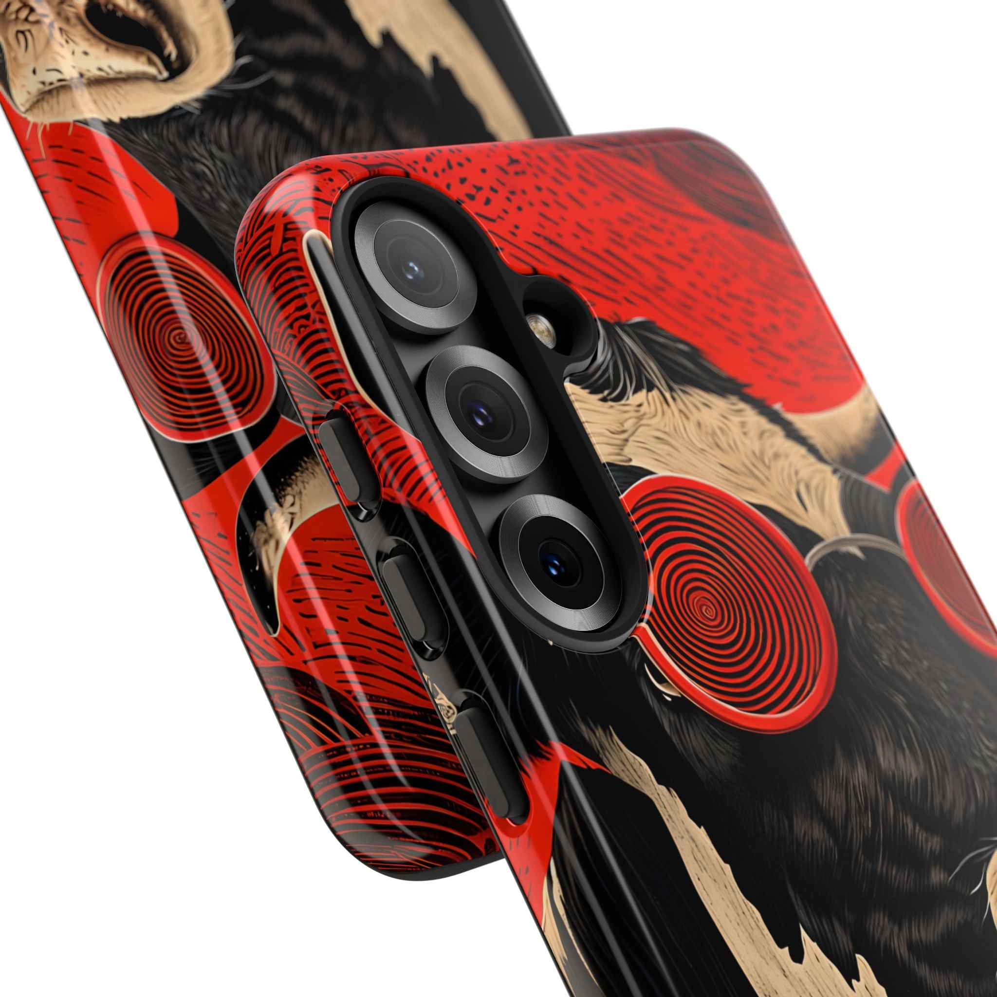 Hypnotischer Kuh Samsung S25 Case - Tough