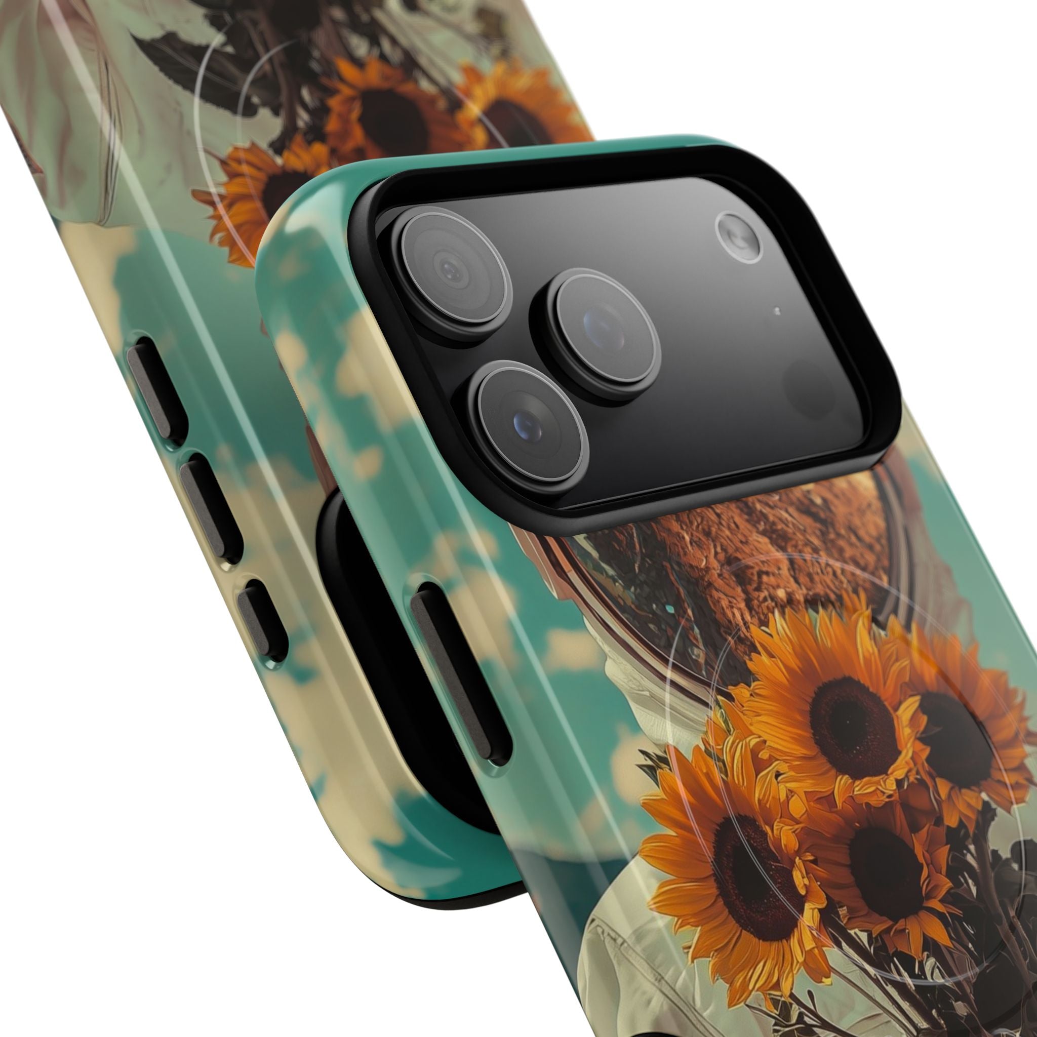 Sunflower Astronaut iPhone 17 Pro Max Case - Tough+ - CASE•BOB