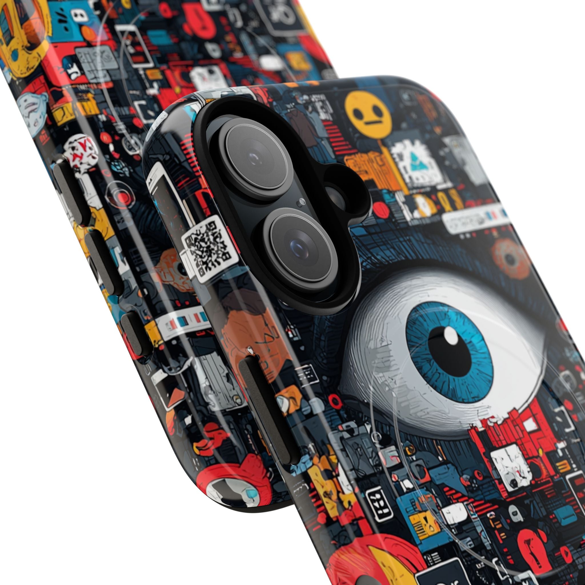 Digital Eye Blue iPhone 16 Case - Tough+ - CASE•BOB