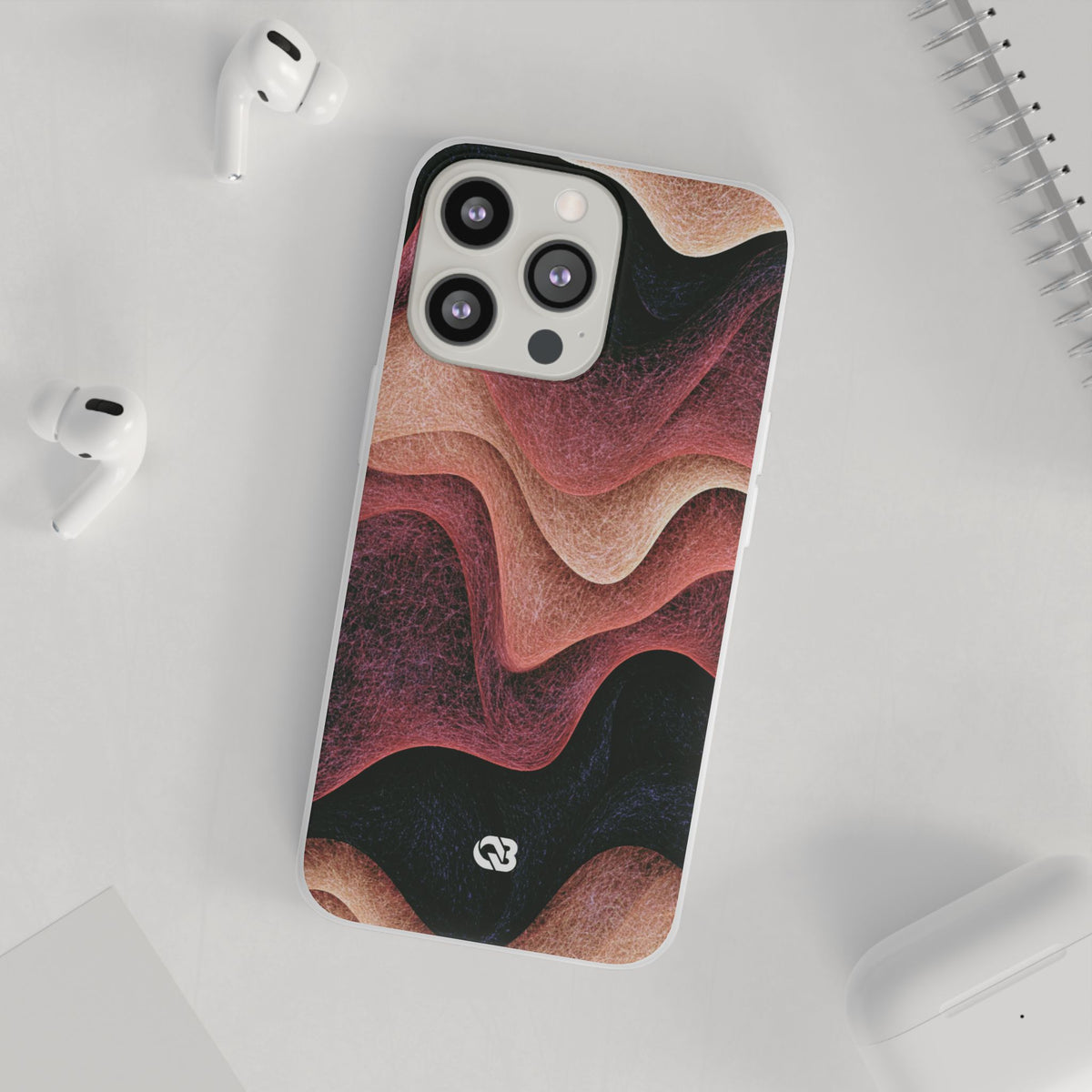 Rose Contour Waves · Lite Phone Case for iPhone · Pink