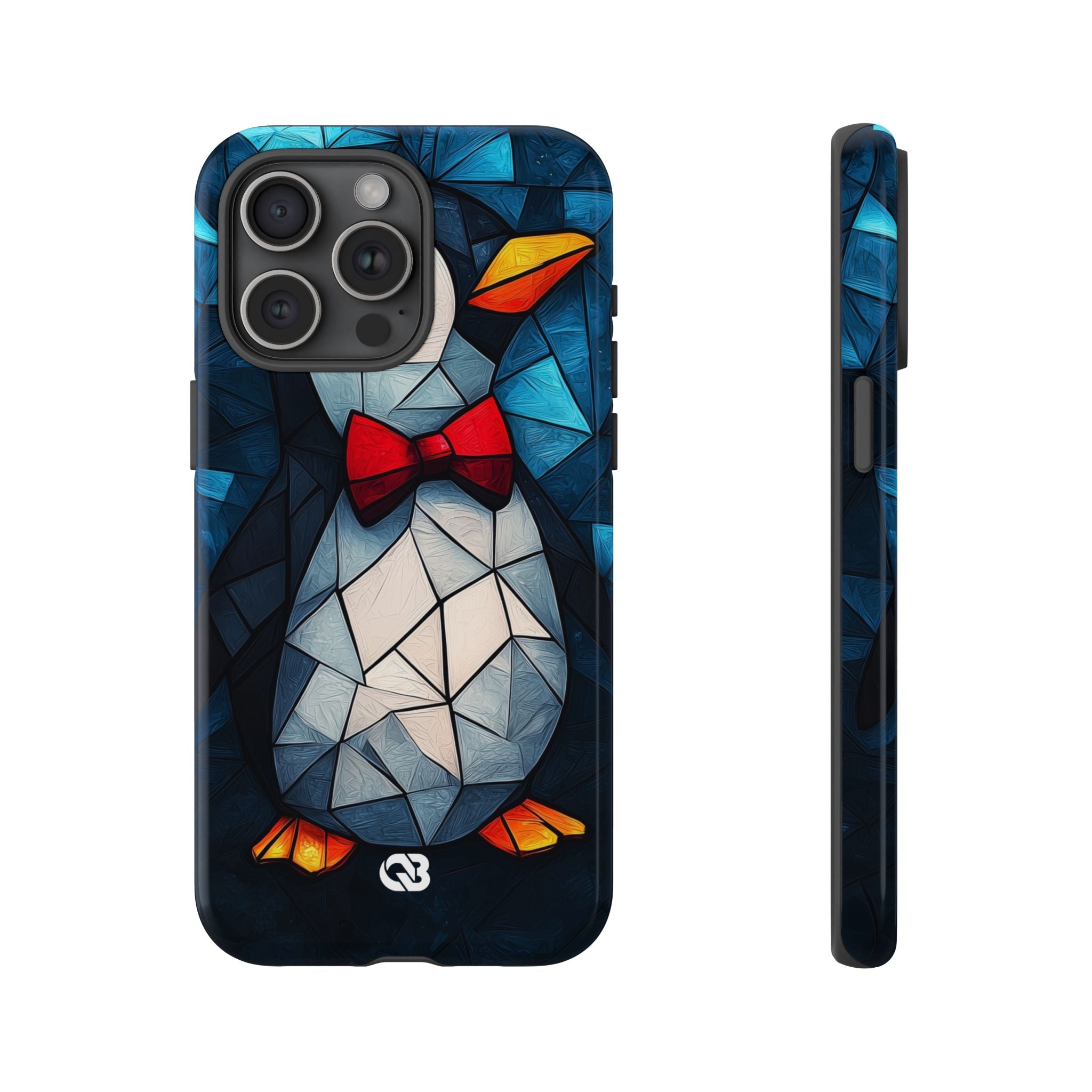 Mosaic Bowtie Penguin · Tough Phone Case for iPhone