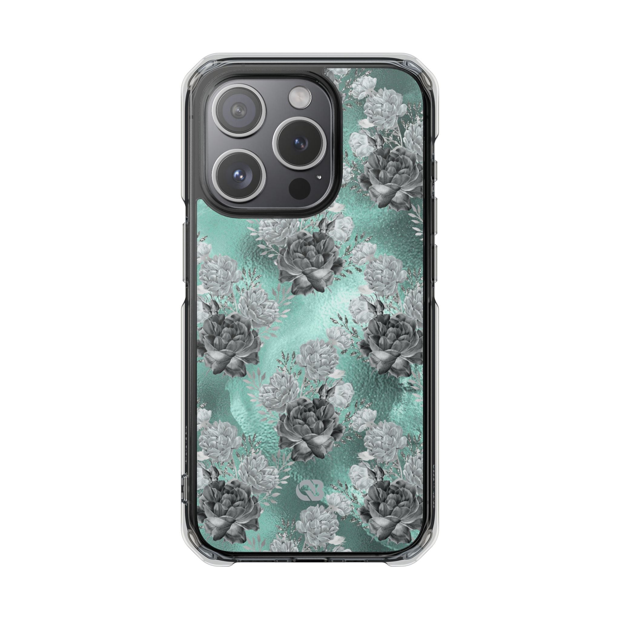 Frost Mint Floral · Impact Phone Case for iPhone · Magsafe