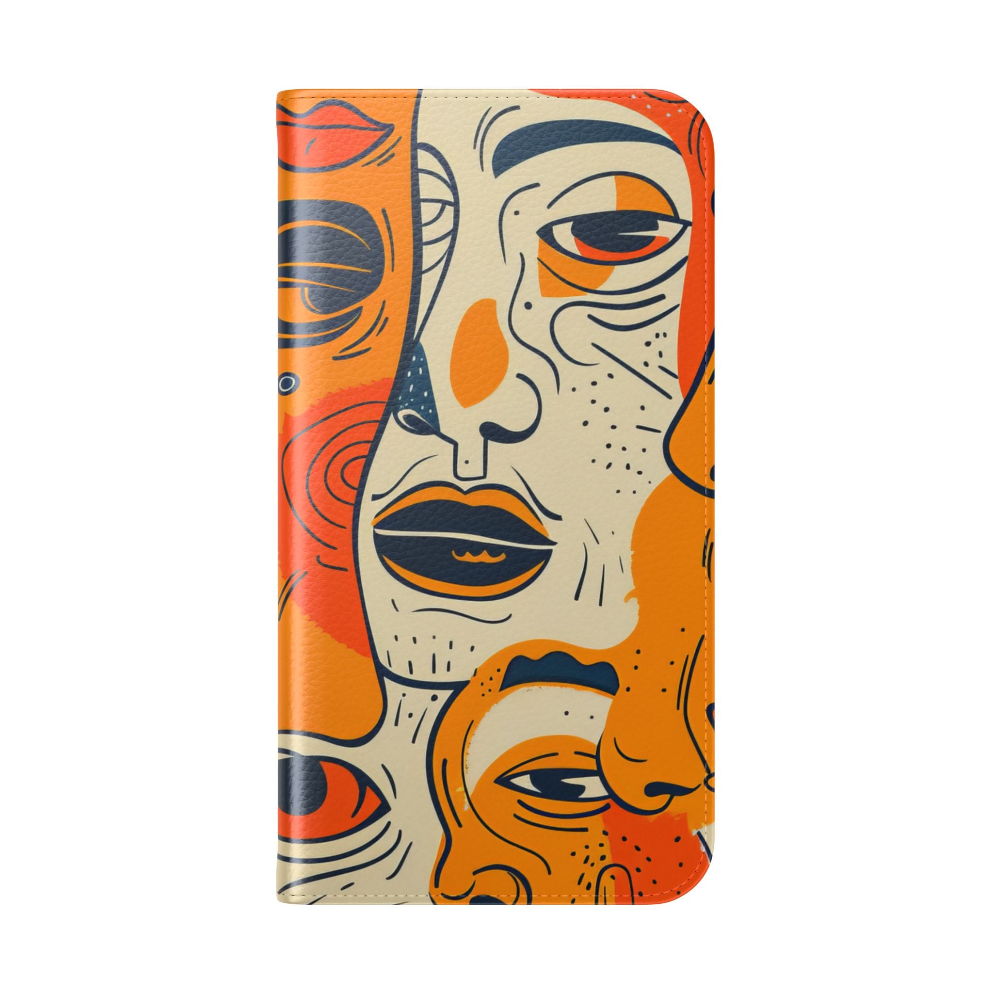 Overlapping Faces - iPhone 15 Plus Case - Wallet