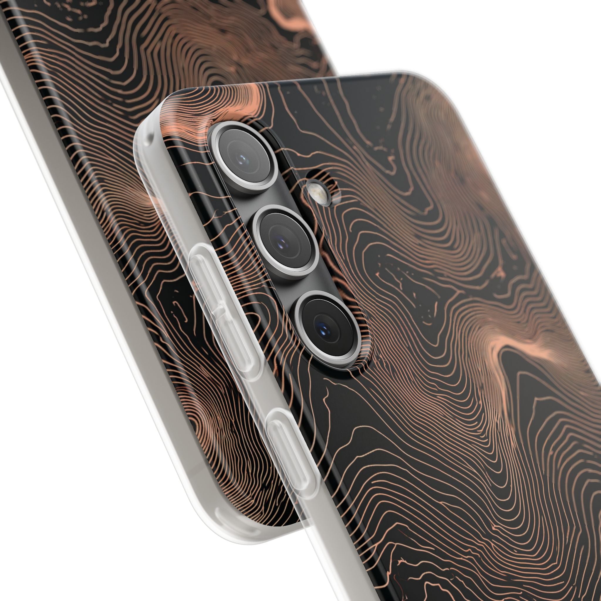 Orange Lite Phone Case for Samsung - Salmon Ridge Topo