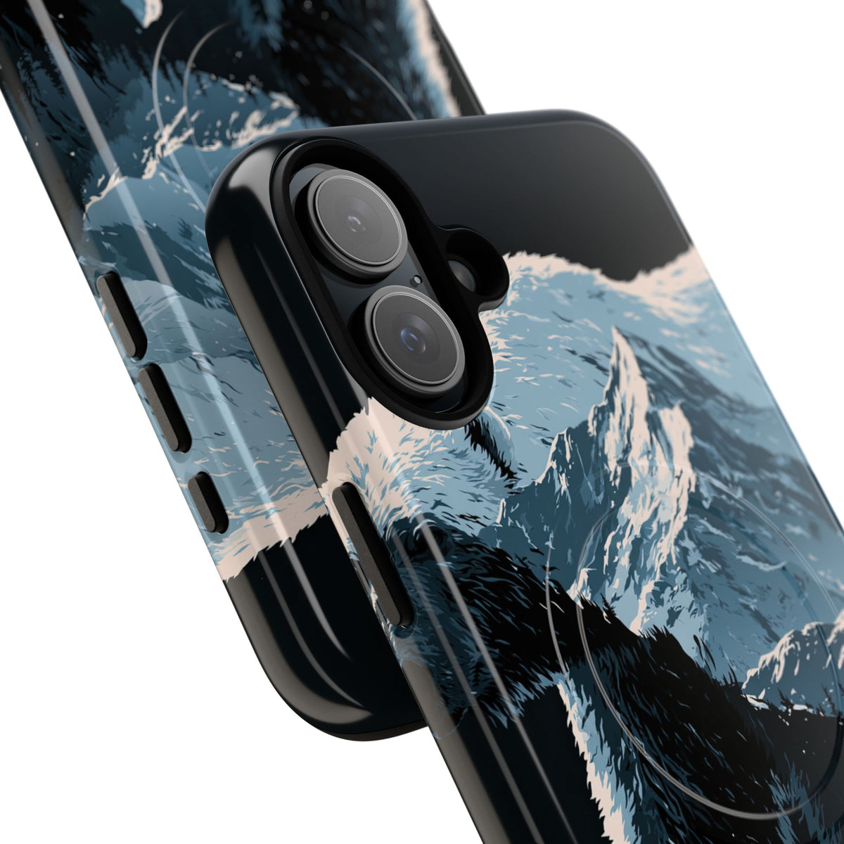 Nordic Arctic Bear · Tough 2.0 Magnetic Phone Case for iPhone · Black