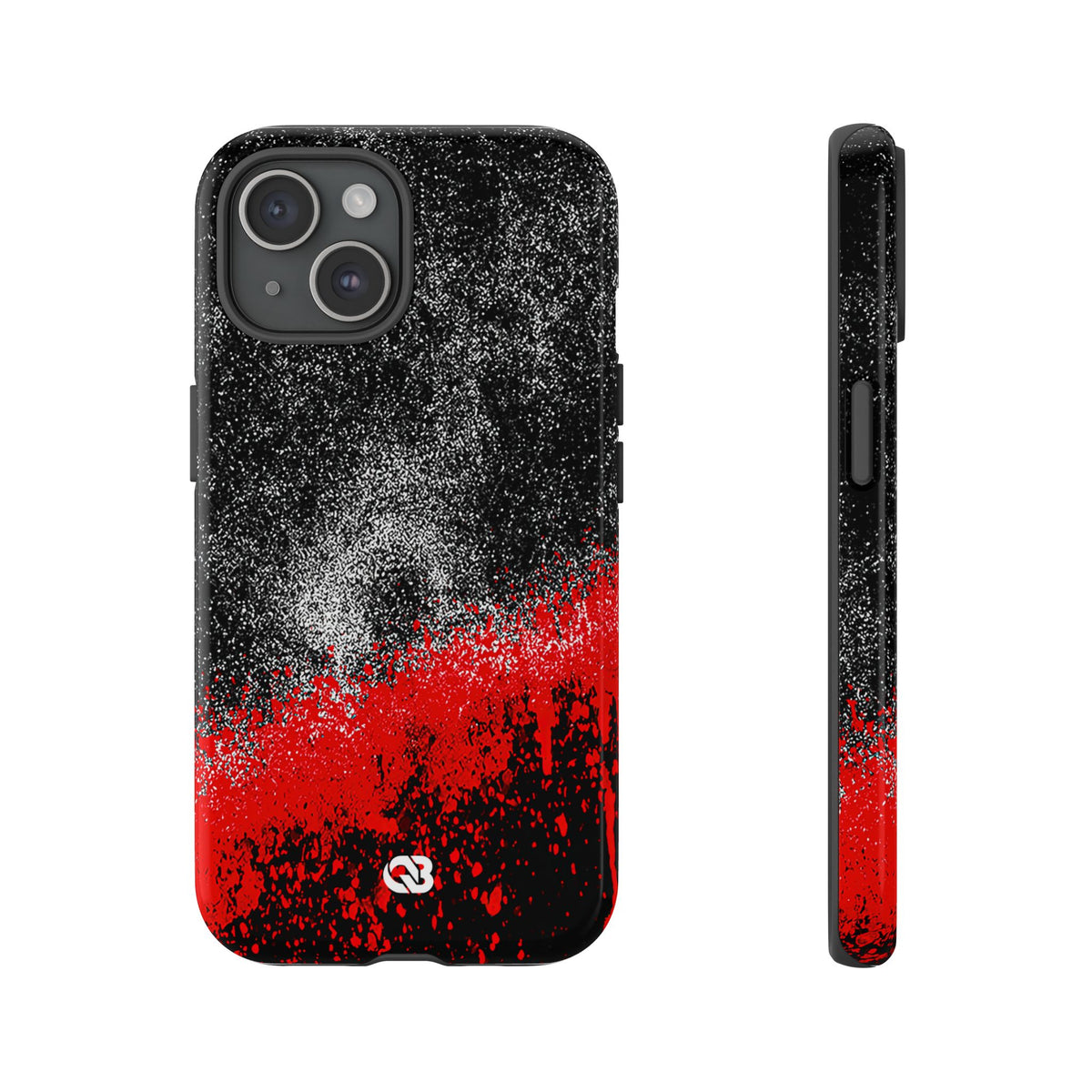 Crimson Noir Drip · Tough Phone Case for iPhone · Black