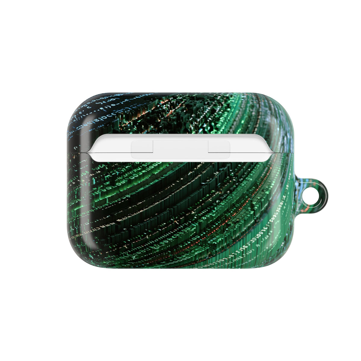 Orbital Data Stream · Hard Case for AirPods & AirPods Pro · Green