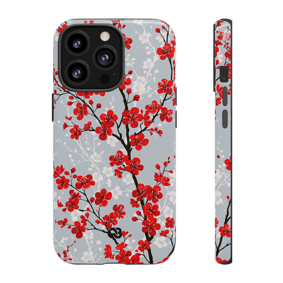 Scarlet Plum Blossom · Tough Phone Case for iPhone · Red