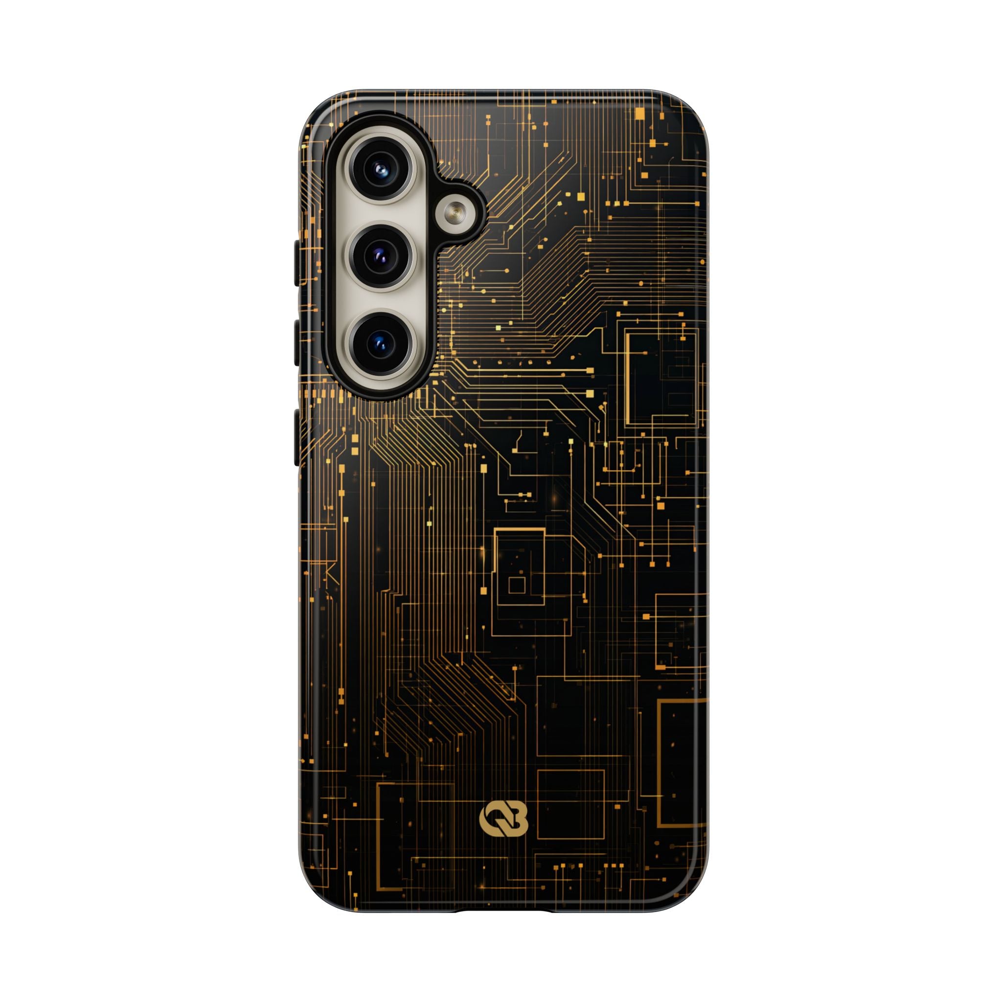 Gold Tough Phone Case for Samsung - Amber Core Mainframe