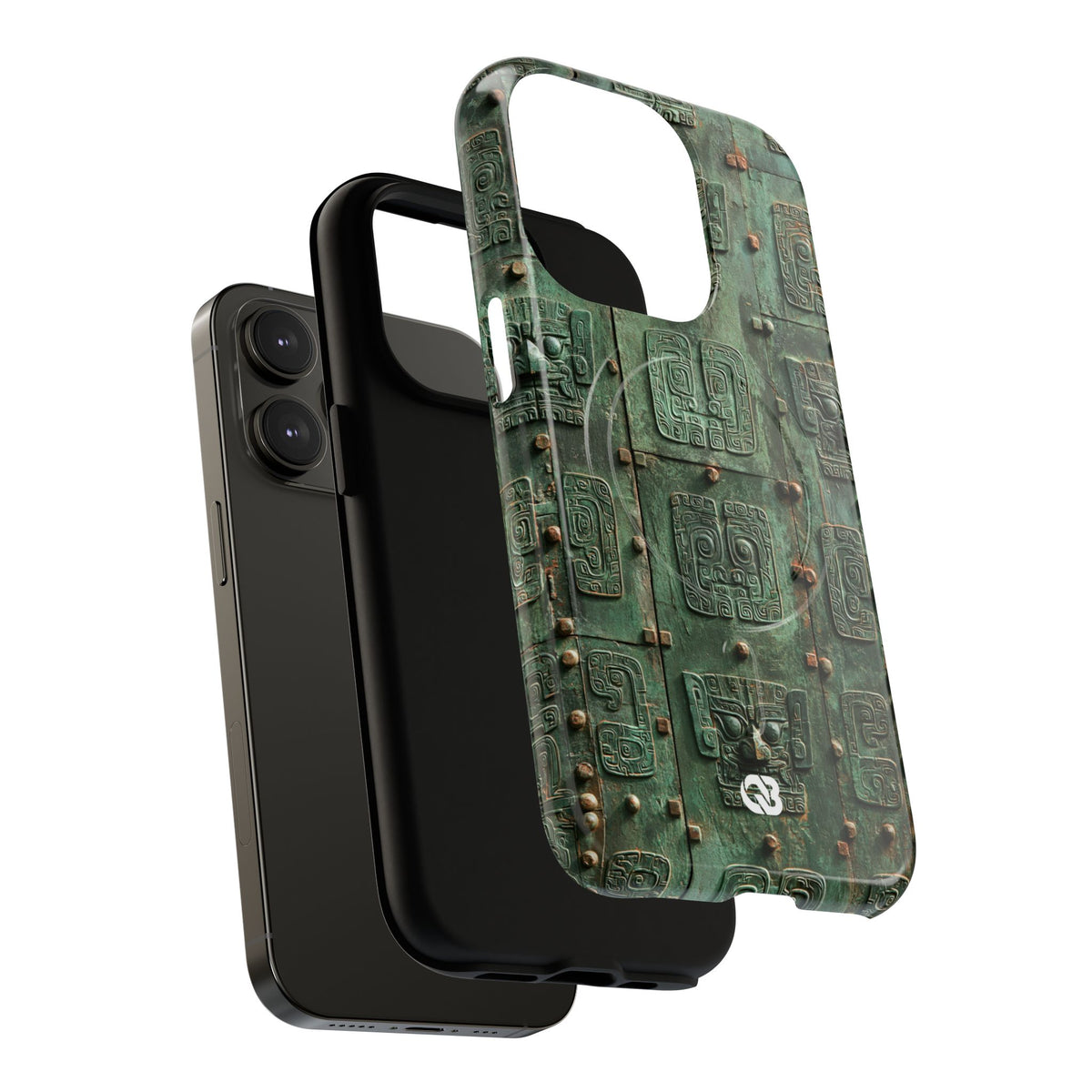 Dynastic Bronze Relief · Tough 2.0 Magnetic Phone Case for iPhone · Green