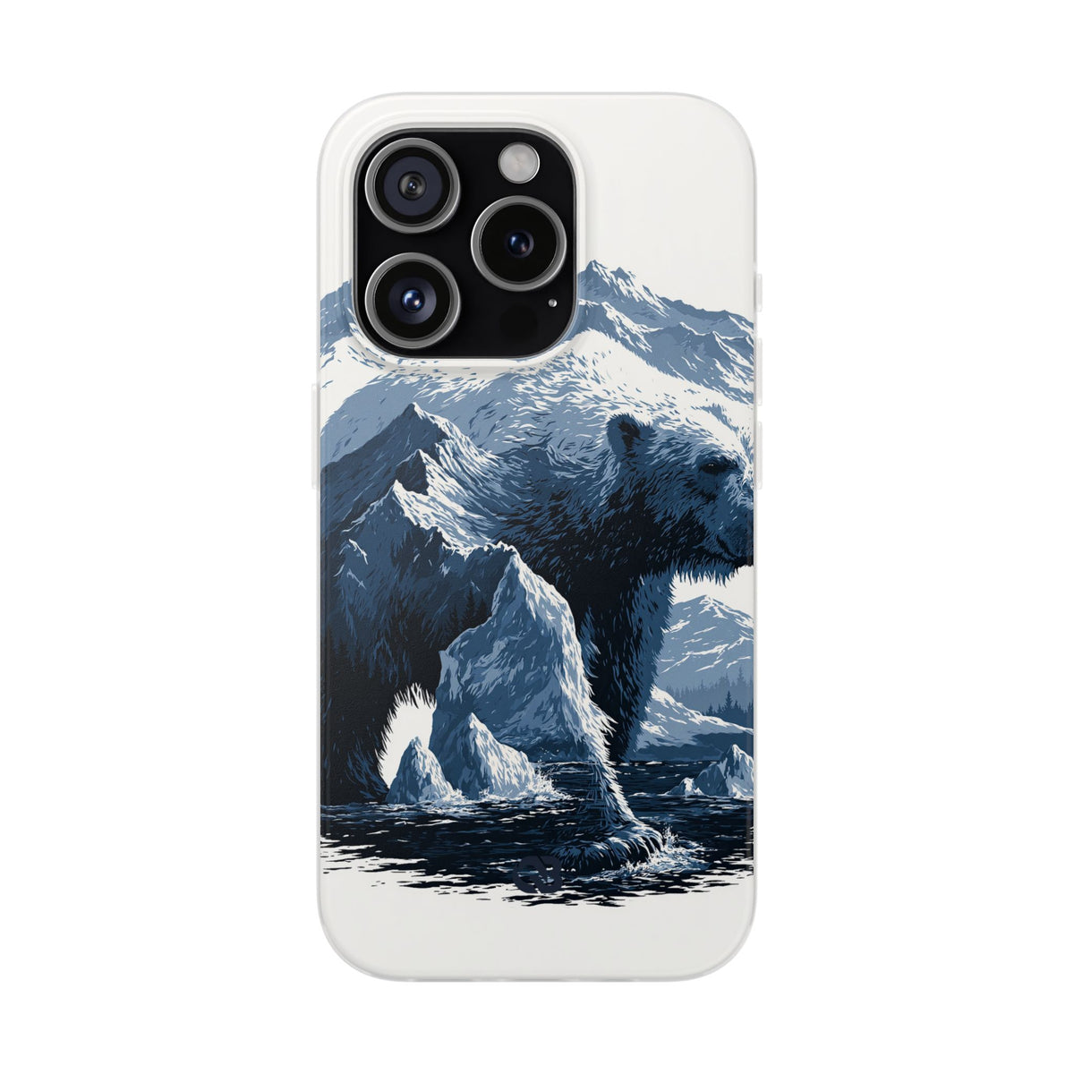 Fjord Summit Bear · Lite Phone Case for iPhone · Blue