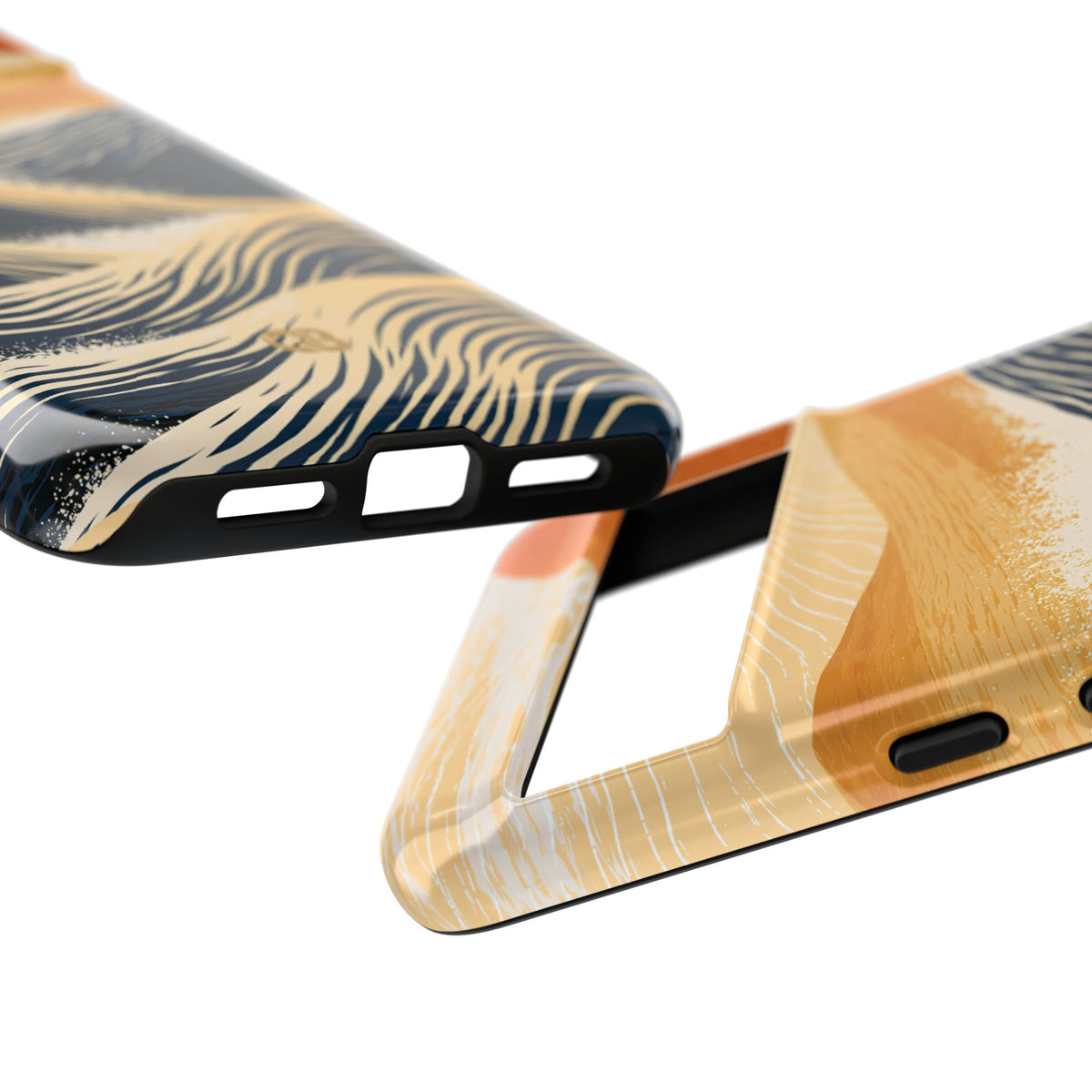 Blue Tough Phone Case for Google Pixel - Kyoto Cresting Tide