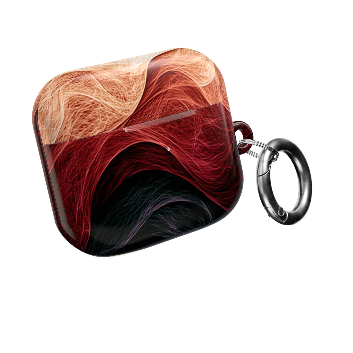 Ember Wave Dispersion · Hard Case for AirPods & AirPods Pro · Red