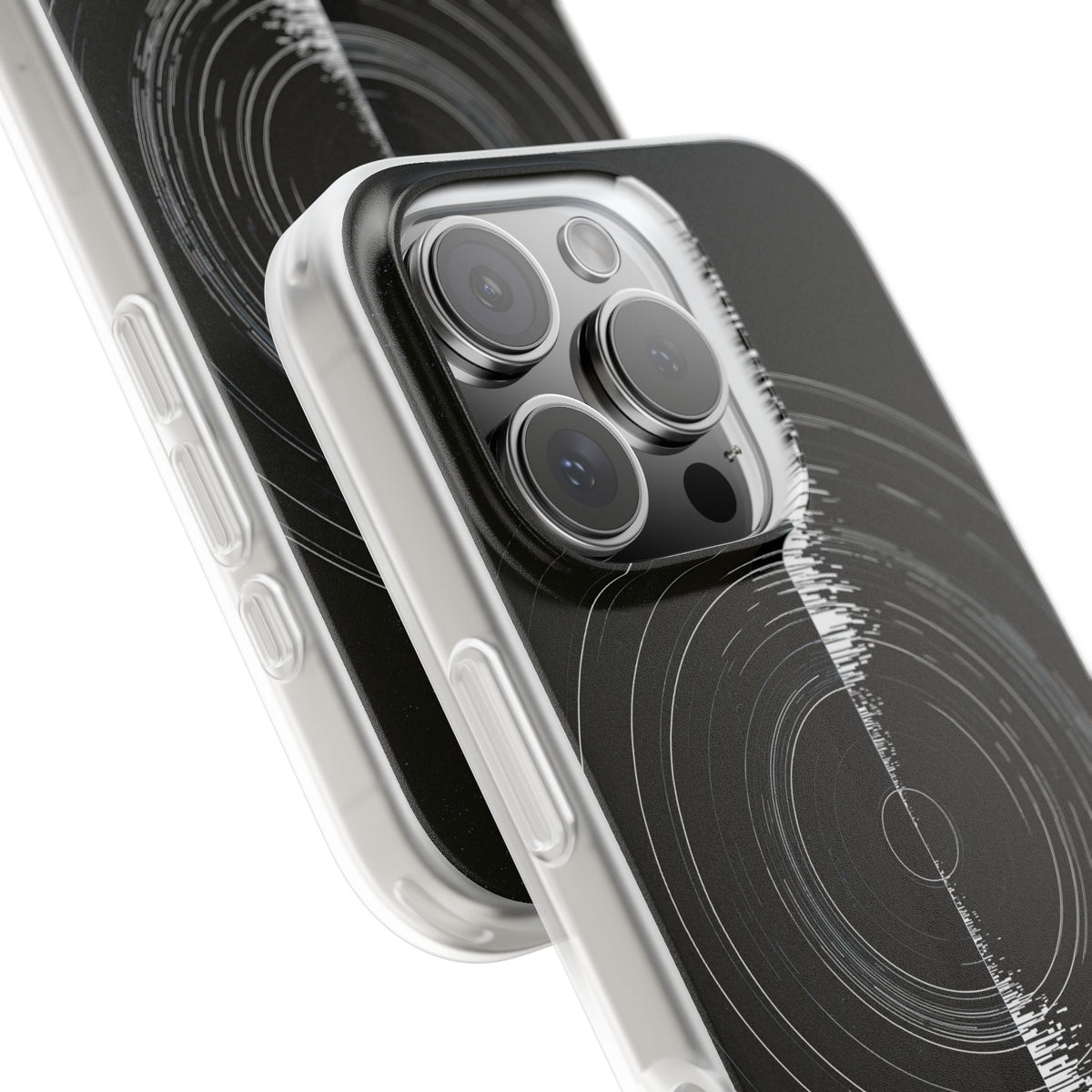 Black Lite Phone Case for iPhone - Obsidian Orbital Signal