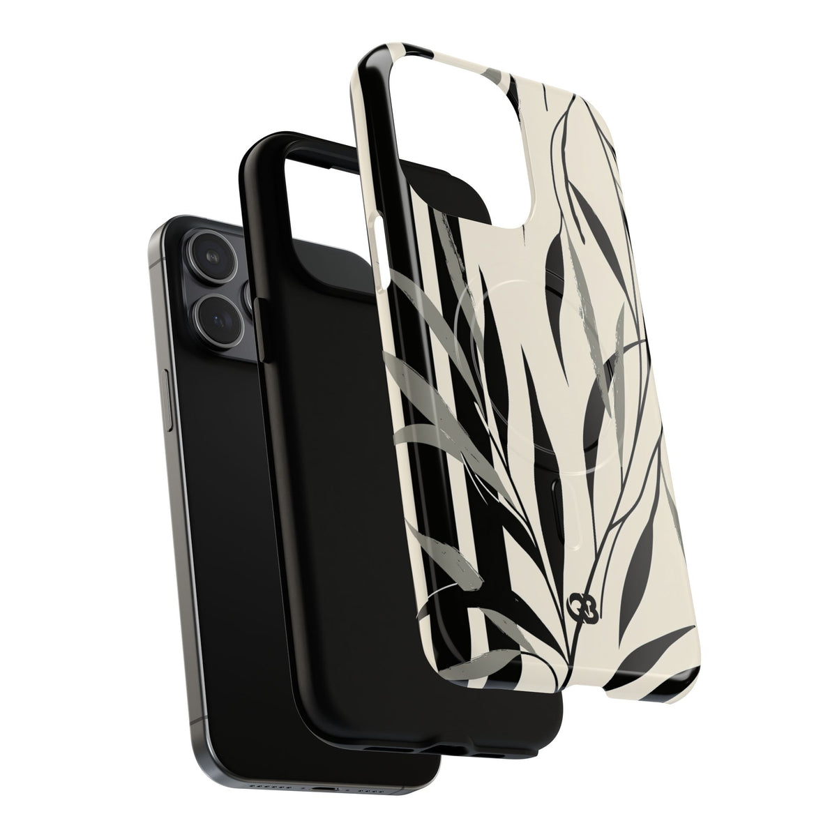 Linear Willow Study · Tough 2.0 Magnetic Phone Case for iPhone · Beige