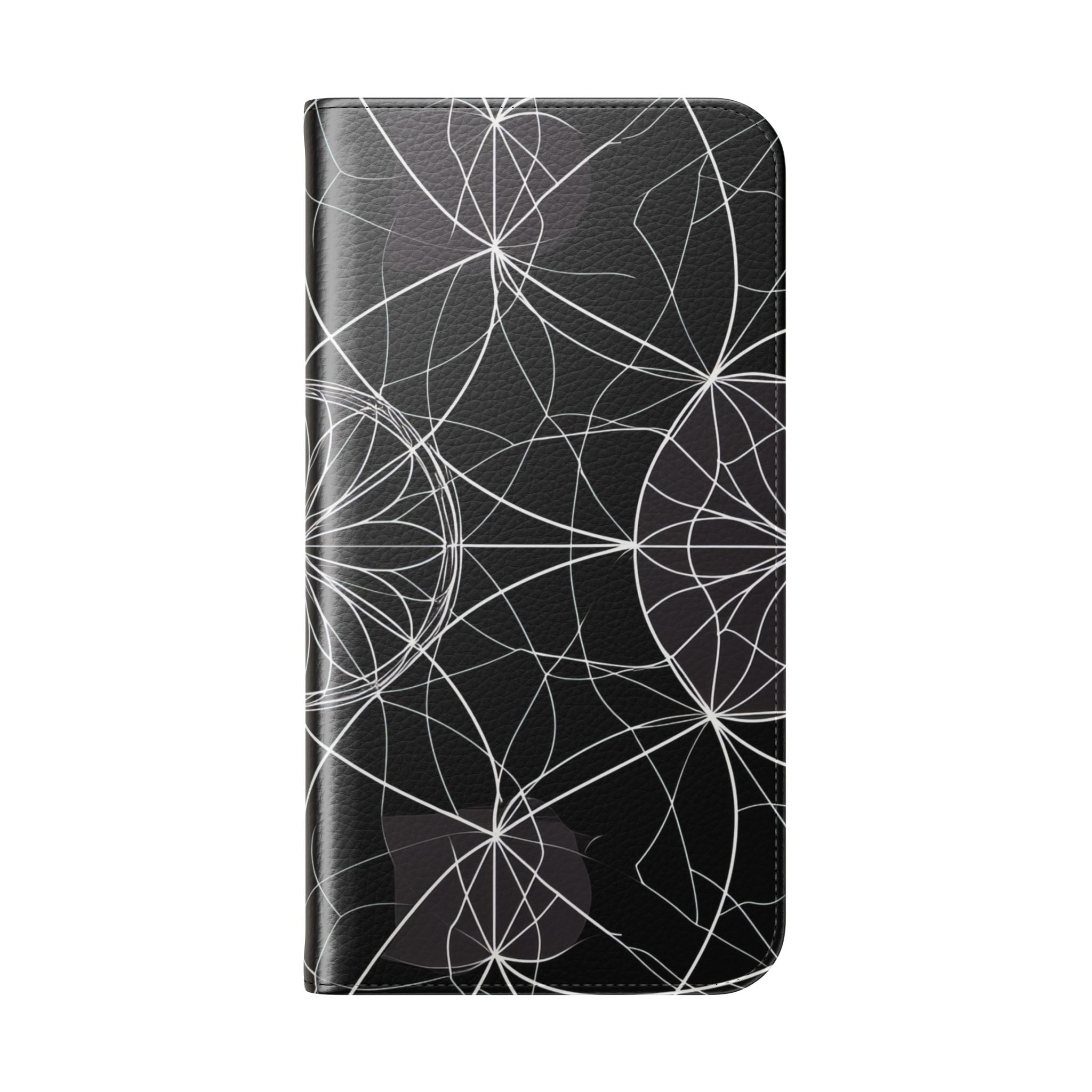 Witte Mandala Stralings - iPhone 16 Plus Case - Portemonnee