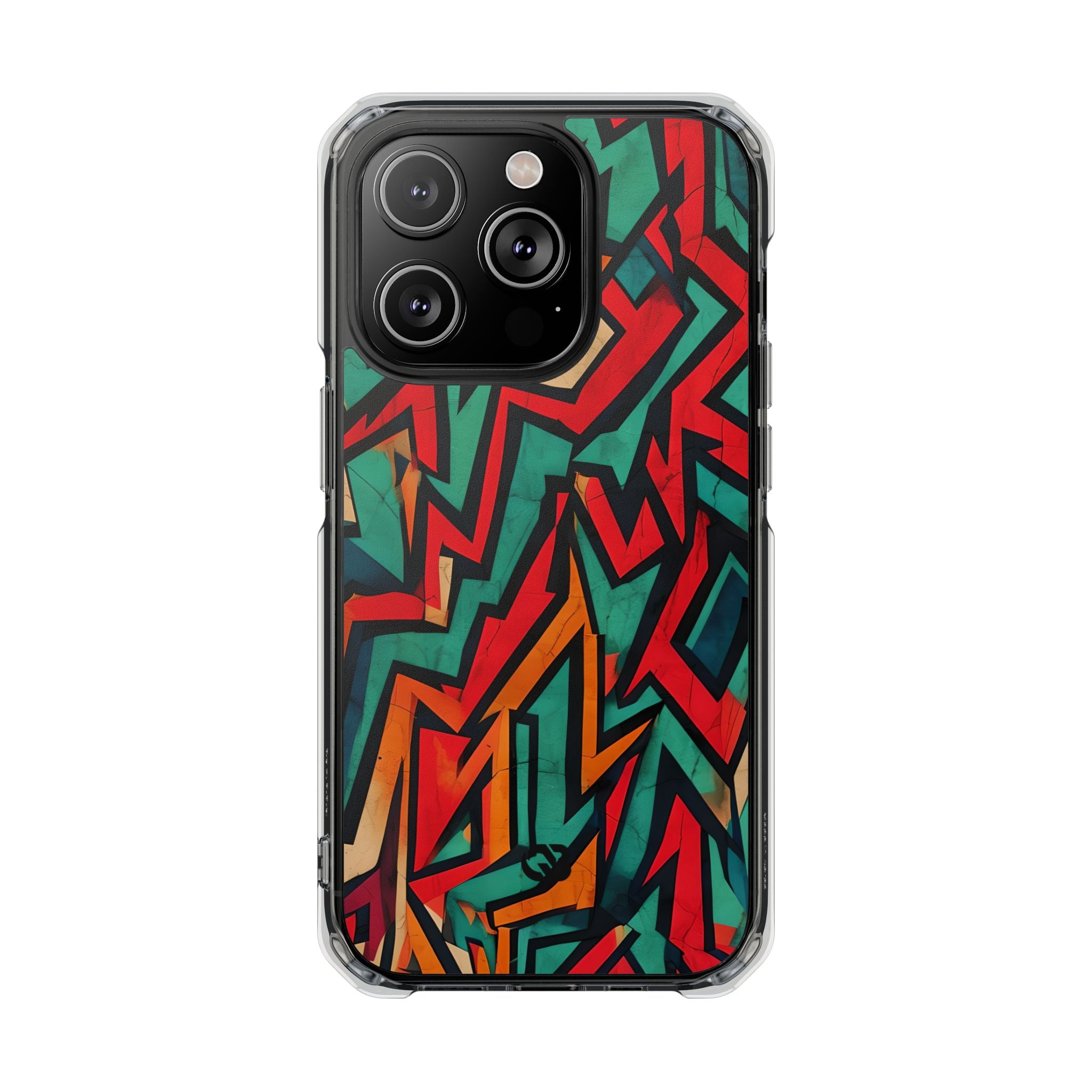 Jagged Teal Static · Impact Phone Case for iPhone · Magsafe