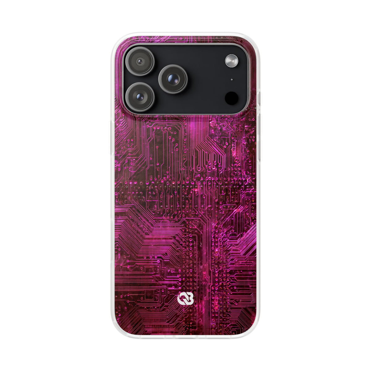 Magenta Circuit Trace · Lite Phone Case for iPhone · Pink