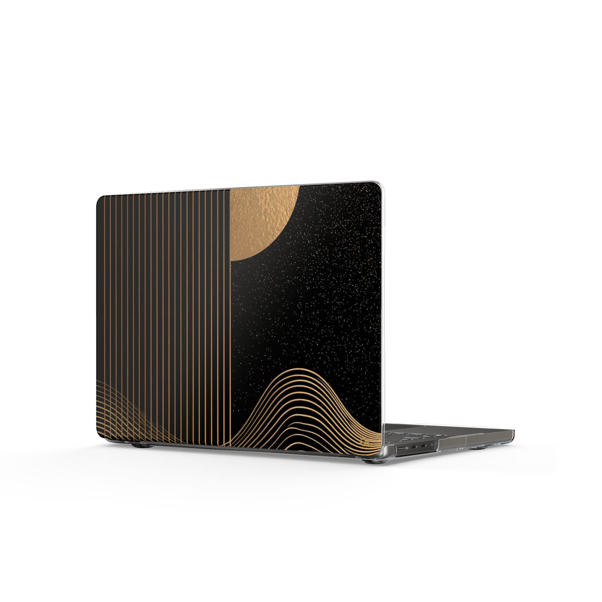 Celestial Horizon · Clear Hard Case for MacBook · Black
