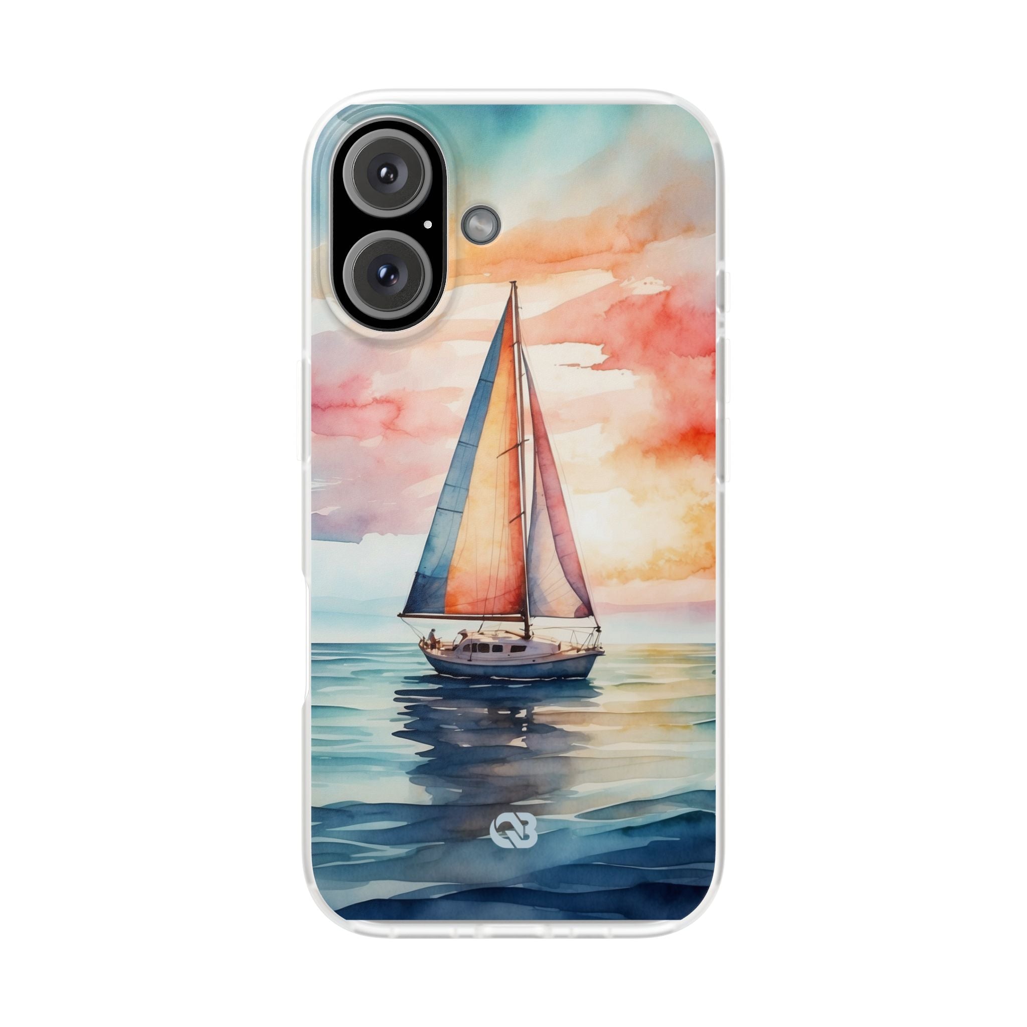 Crimson Horizon Sail · Soft Hoesje voor iPhone