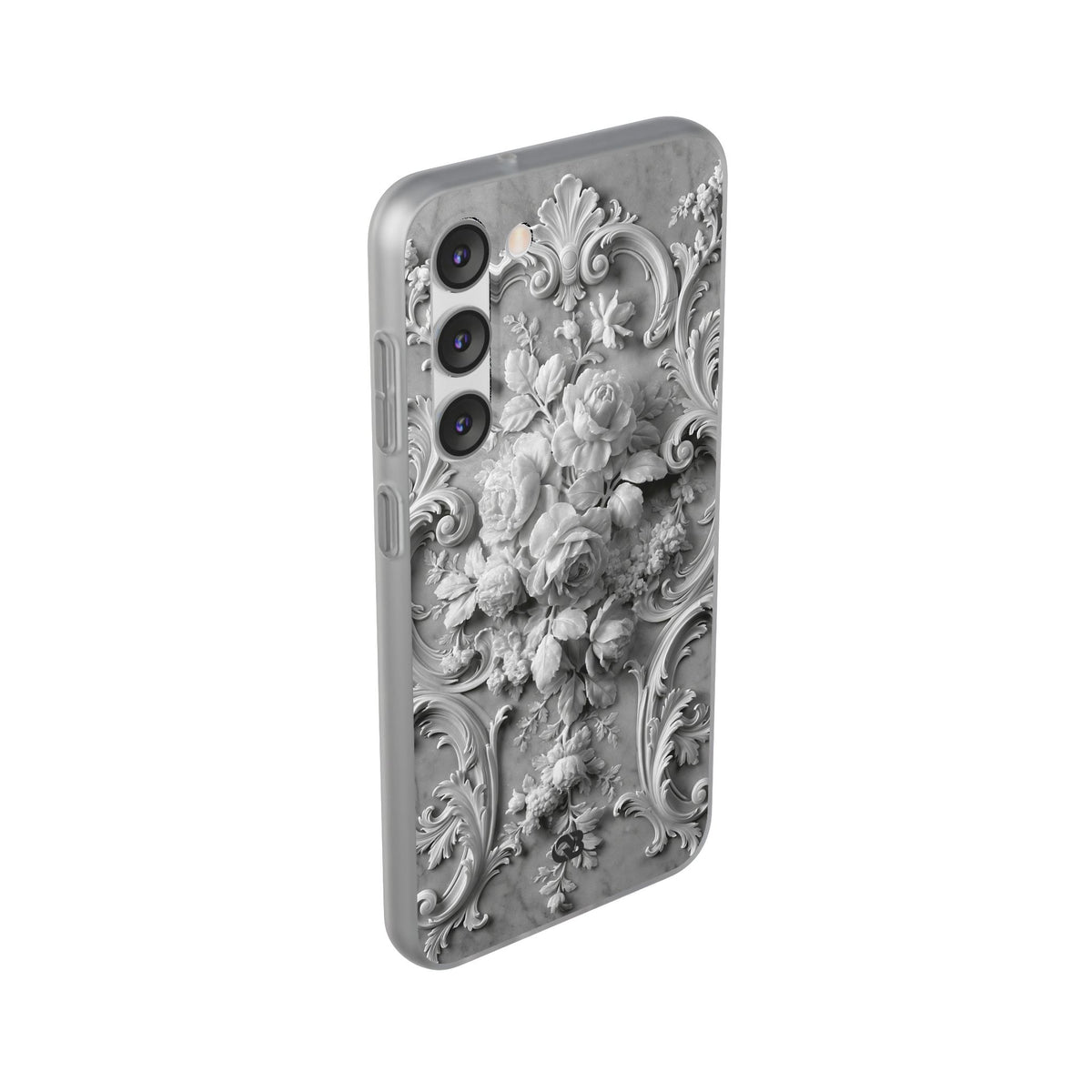 Rococo Marble Rose · Lite Phone Case for Samsung · White