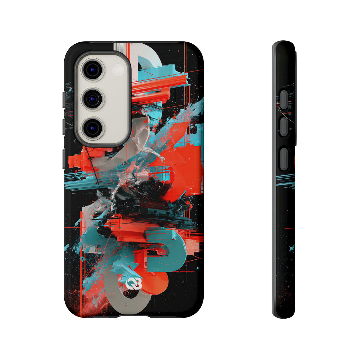 Fragmented Cyber Core · Tough Phone Case for Samsung · Black