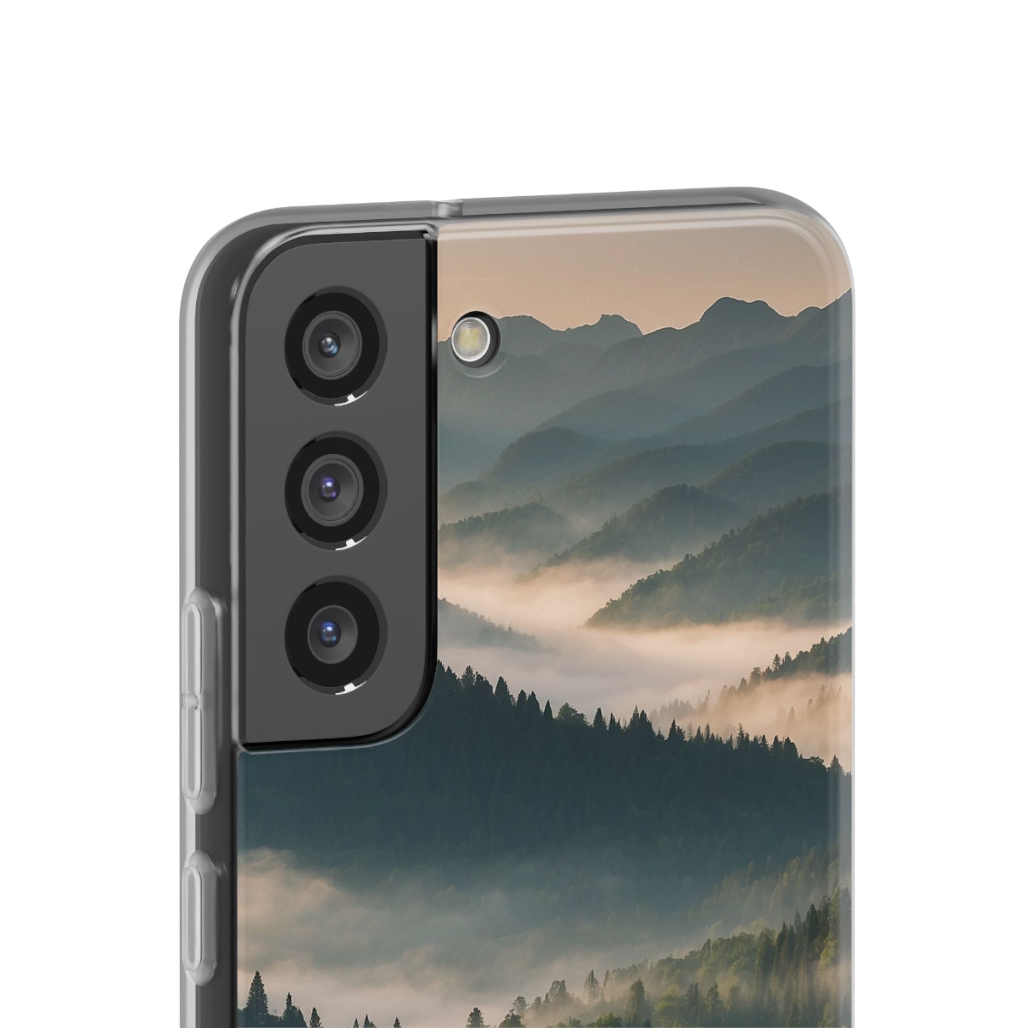 Foggy Mountain Ridge · Soft Phone Case for Samsung