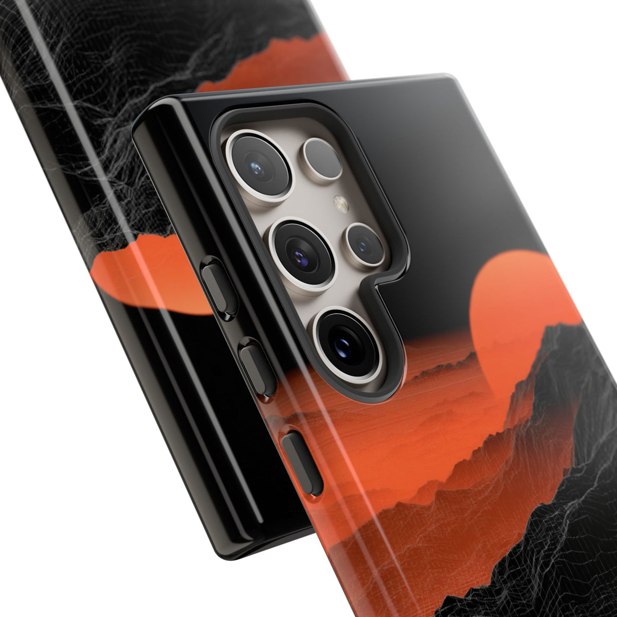 Solar Ridge Mesh · Tough Phone Case for Samsung · Black