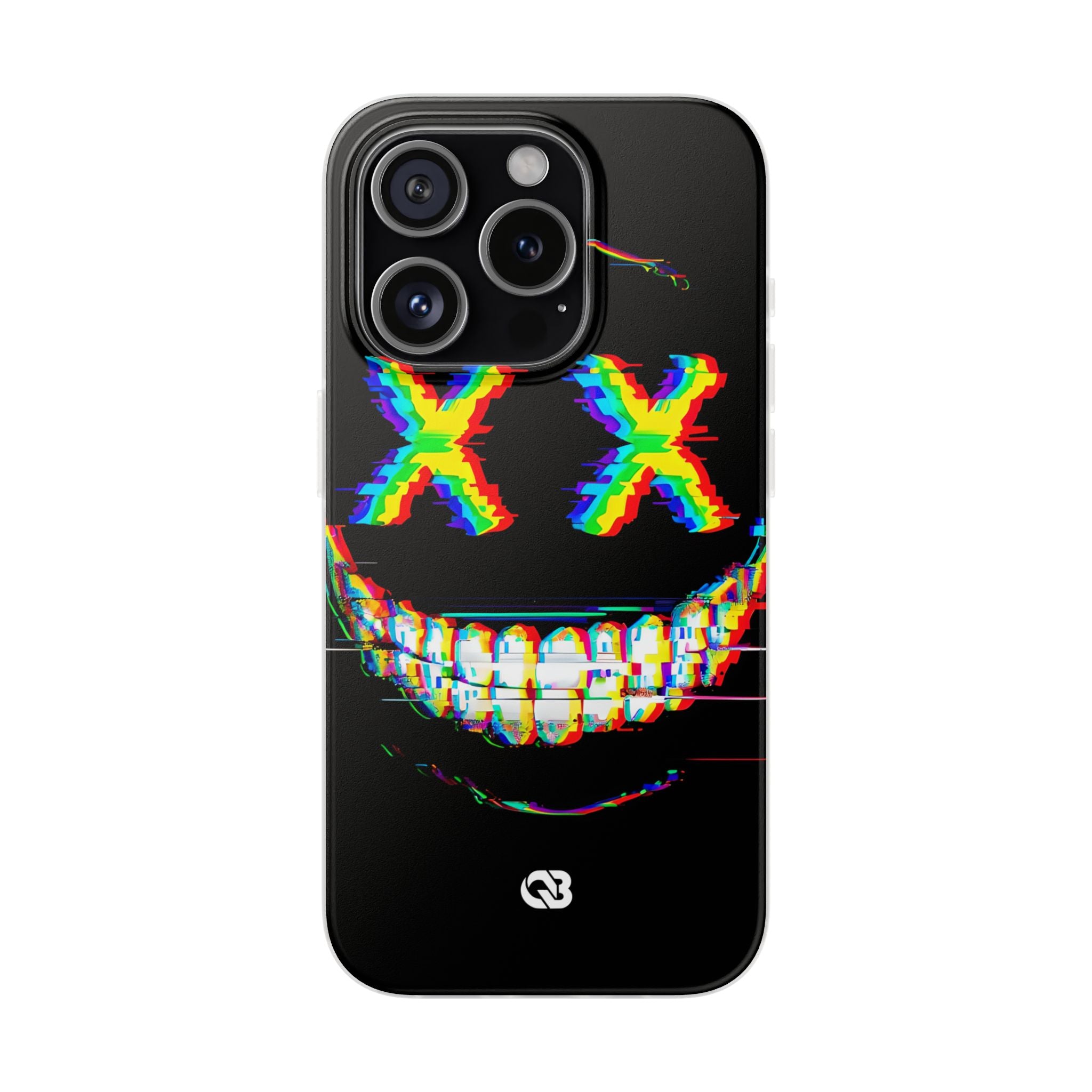 Glitch Grin Distortion · Soft Handyhülle für iPhone