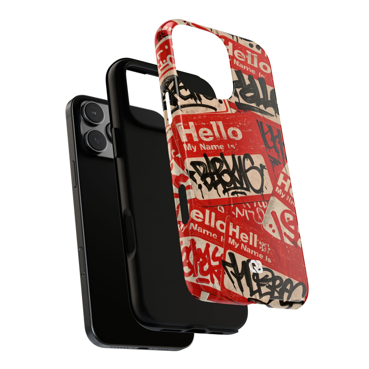 Slap Tag Collage · Tough Phone Case for iPhone · Red