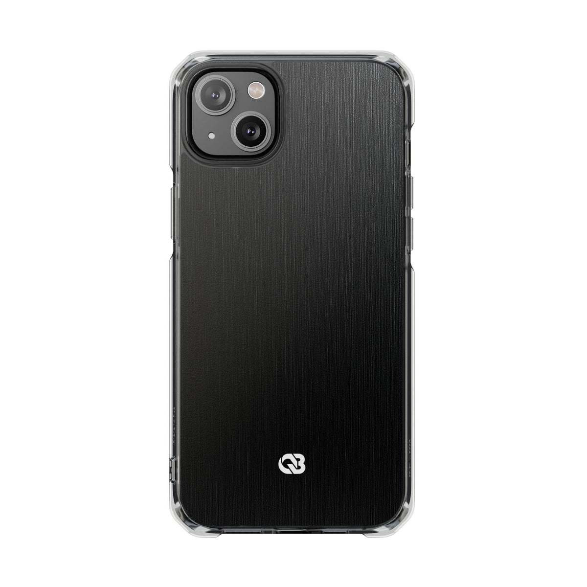 Black Impact MagSafe Phone Case for iPhone - Brushed Obsidian Slate