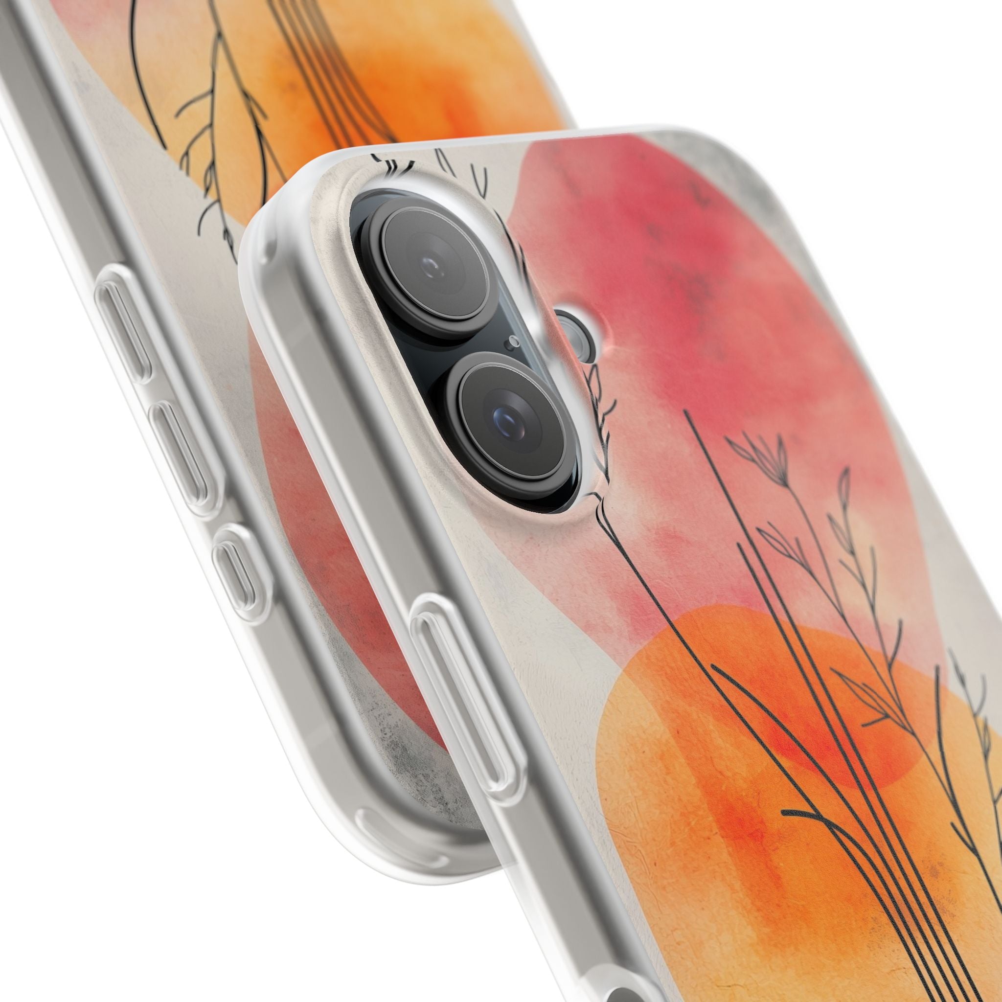 Crimson Bloom Lineage · Soft Phone Case for iPhone