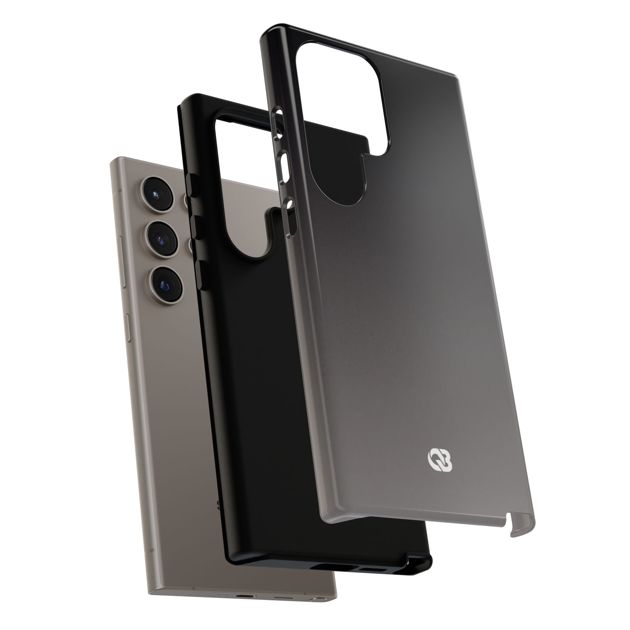 Grey Tough Phone Case for Samsung - Obsidian Ash Fade