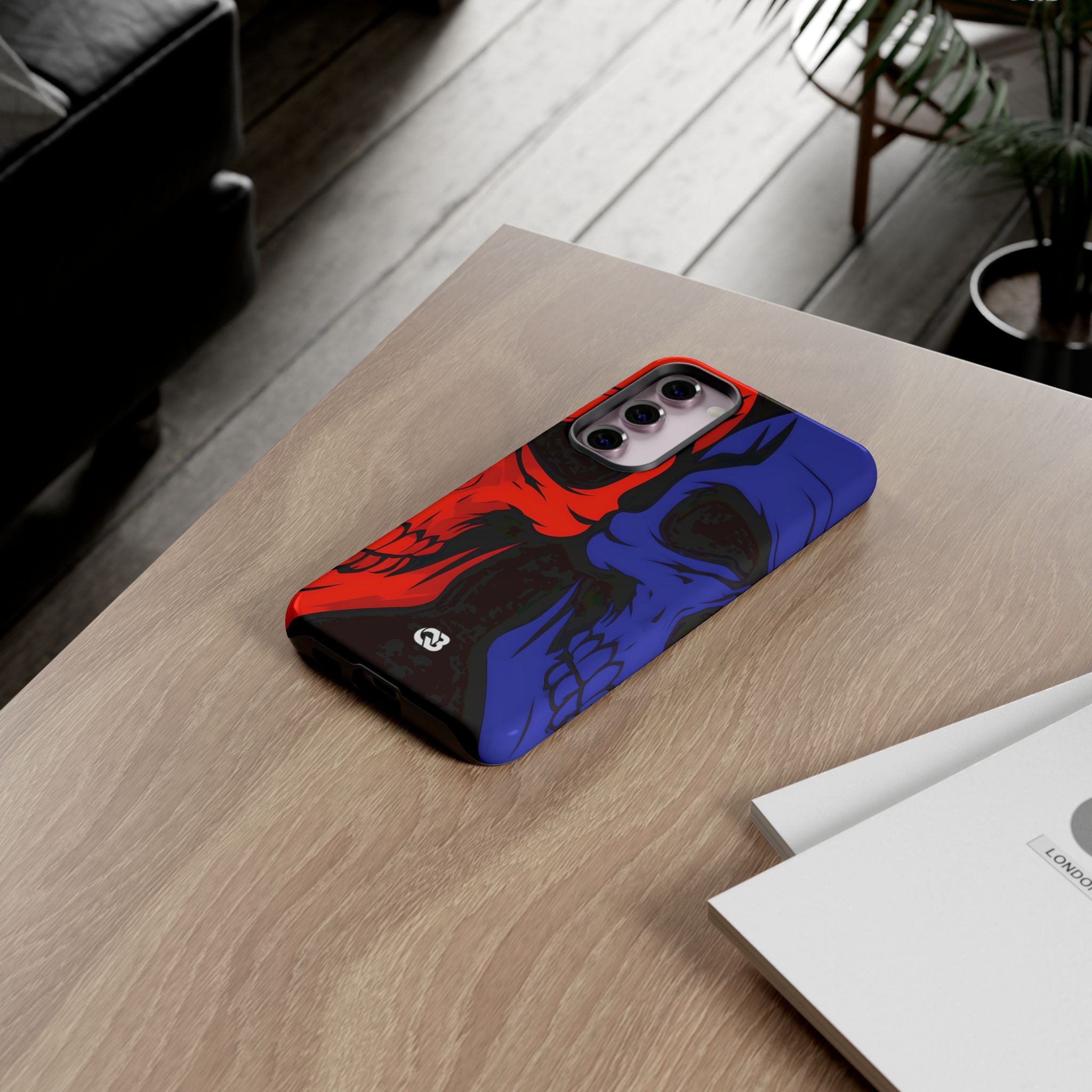 Crimson Cobalt Skulls · Tough Phone Case Samsungille