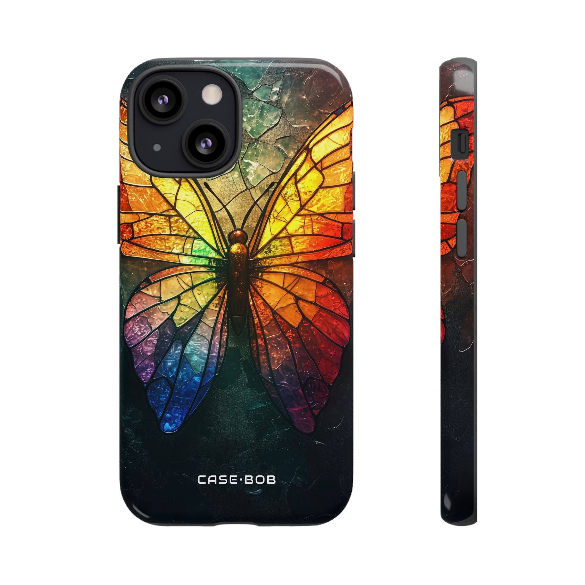Stained Glass Butterfly iPhone 13 Mini Case - Tough