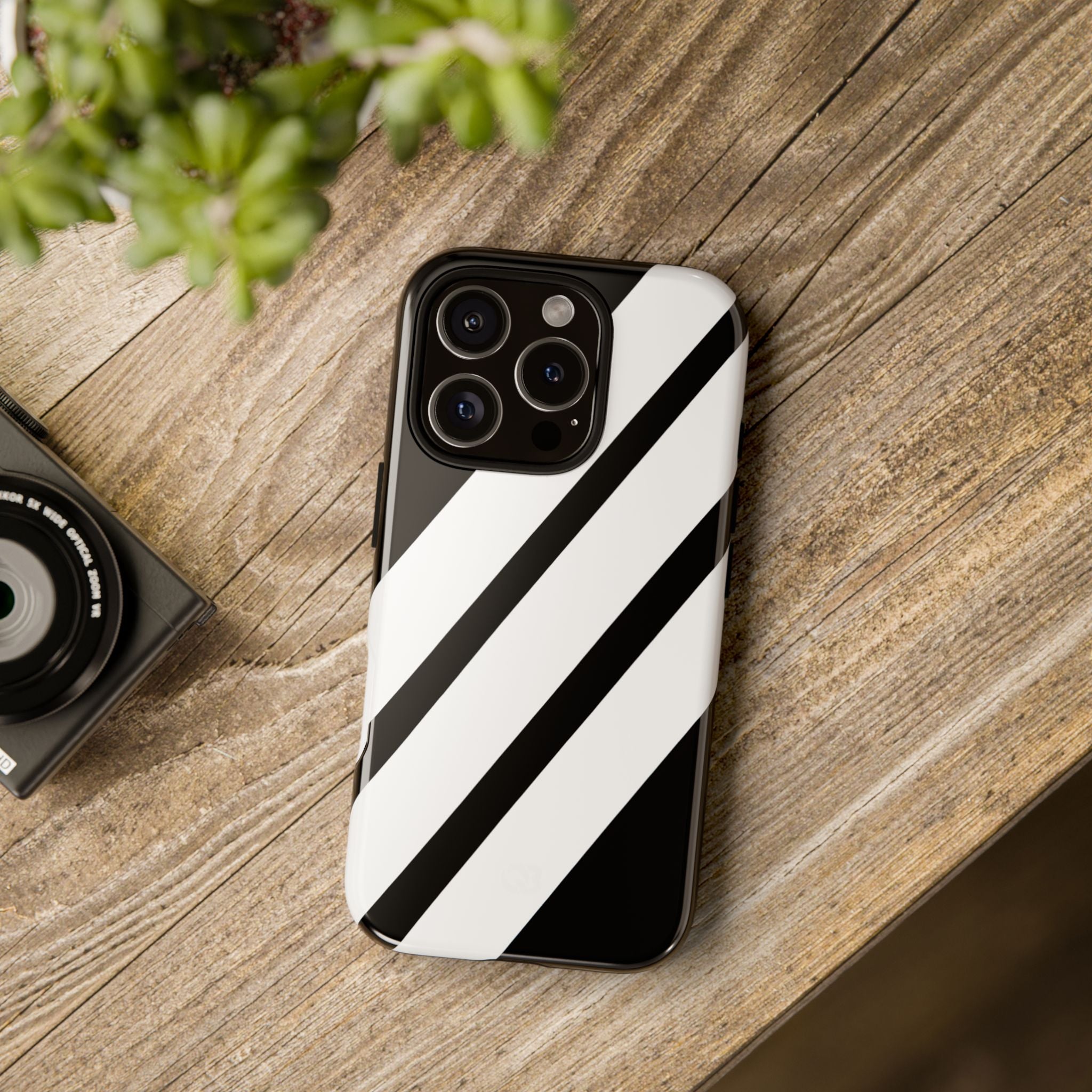 Obsidian White Bars · Tough Telefoncover for iPhone