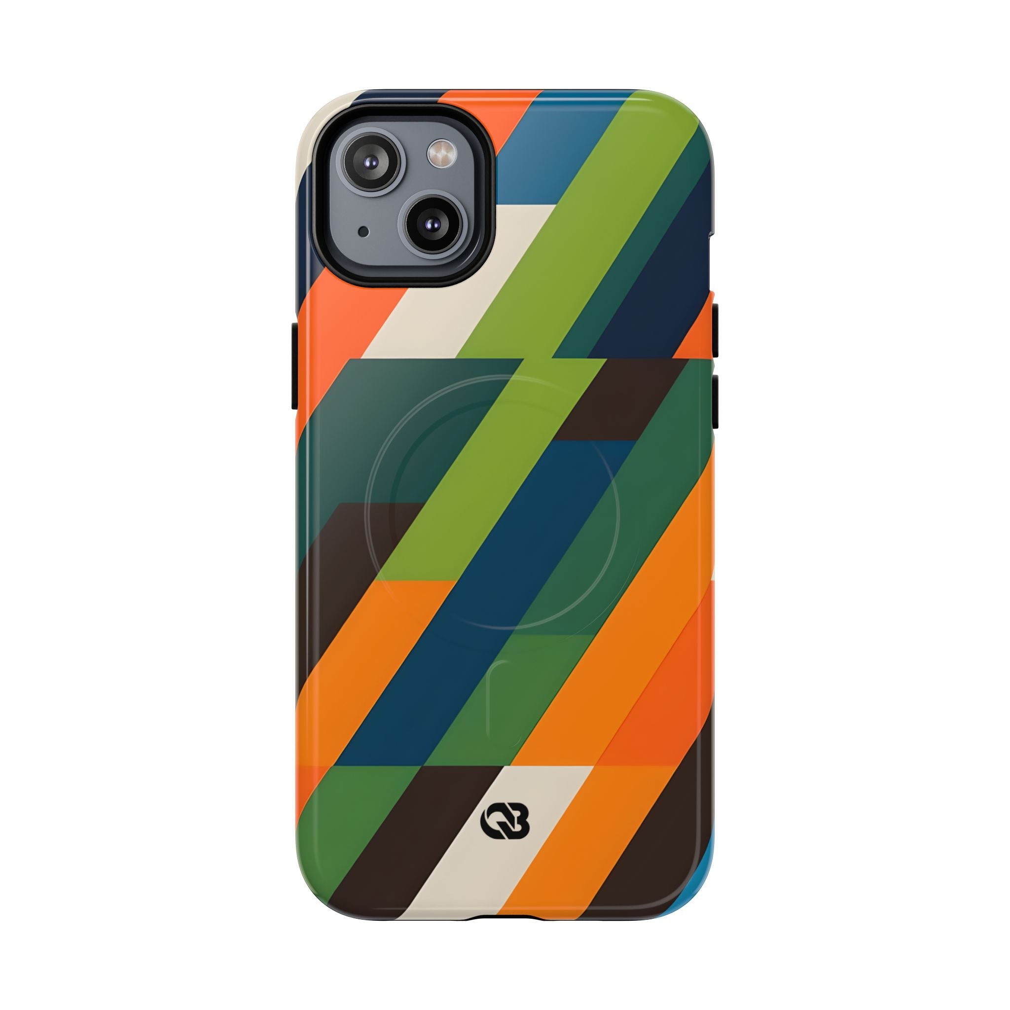 Angled Retro Mosaic · Tough+ Phone Case for iPhone · Magsafe