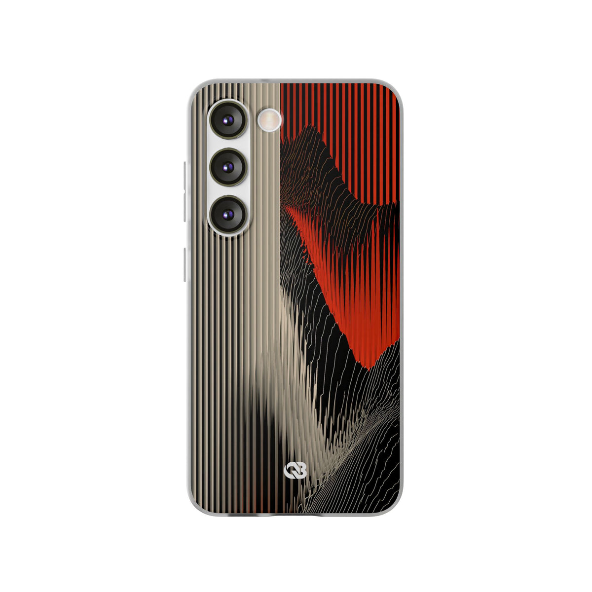 Red Lite Phone Case for Samsung - Crimson Pulse Topo