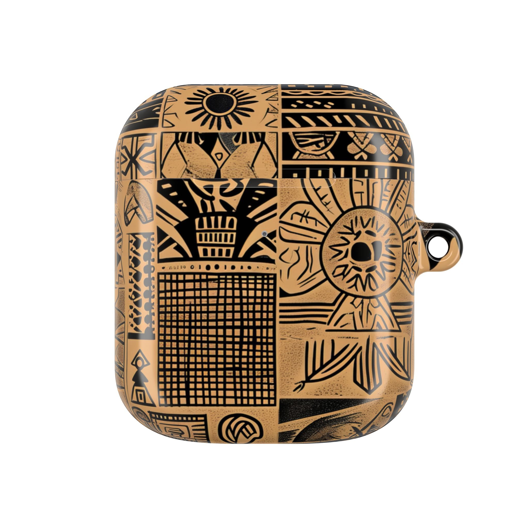 Celestial Faces Brown - AirPods Cover