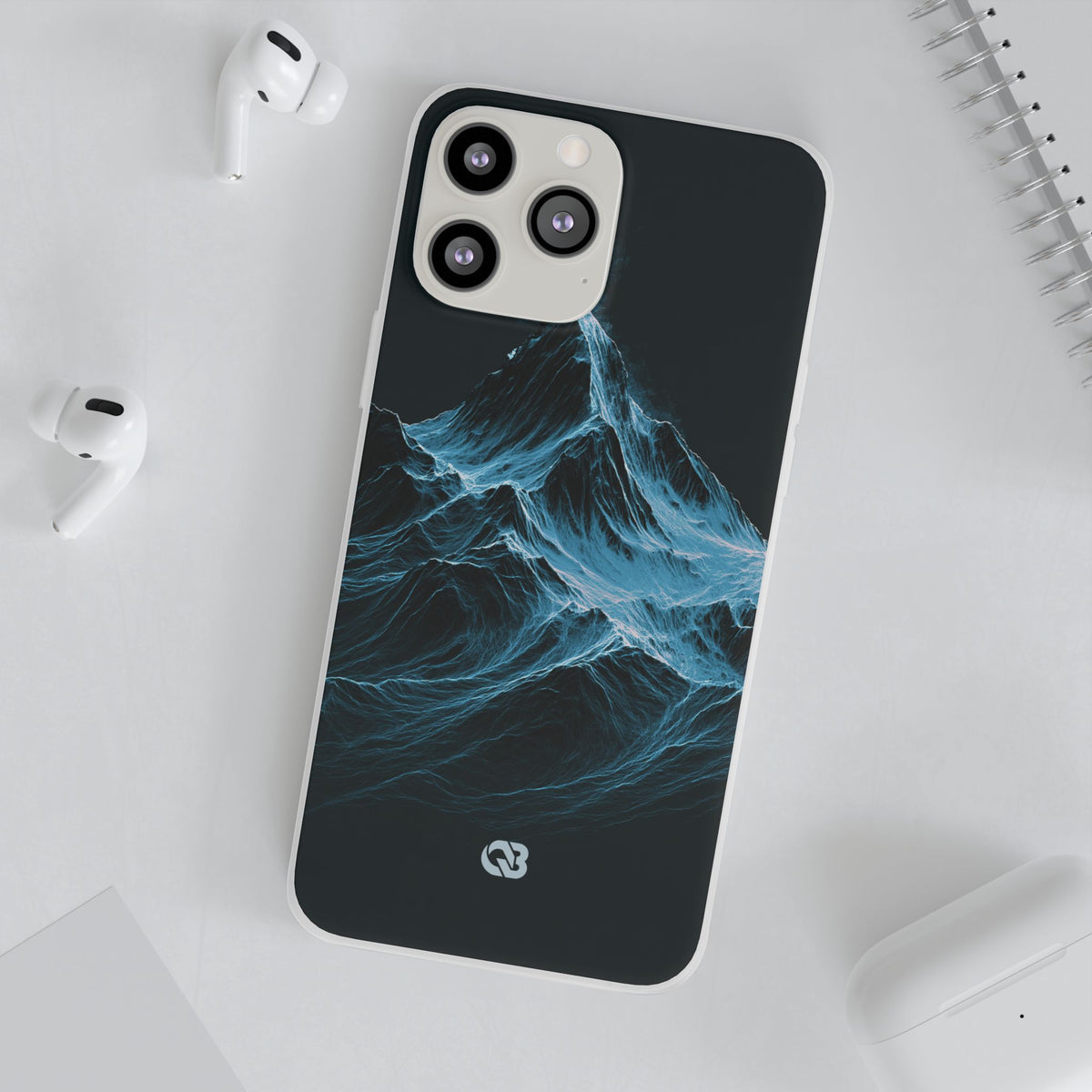 Nordic Frost Peak · Lite Phone Case for iPhone · Blue