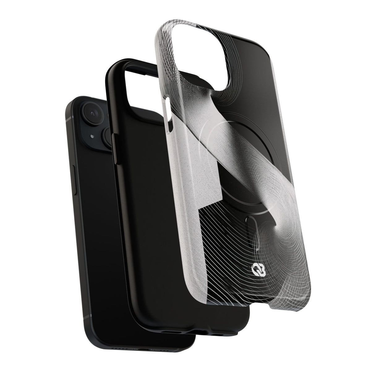 Orbital Helix · Tough 2.0 Magnetic Phone Case for iPhone · Black