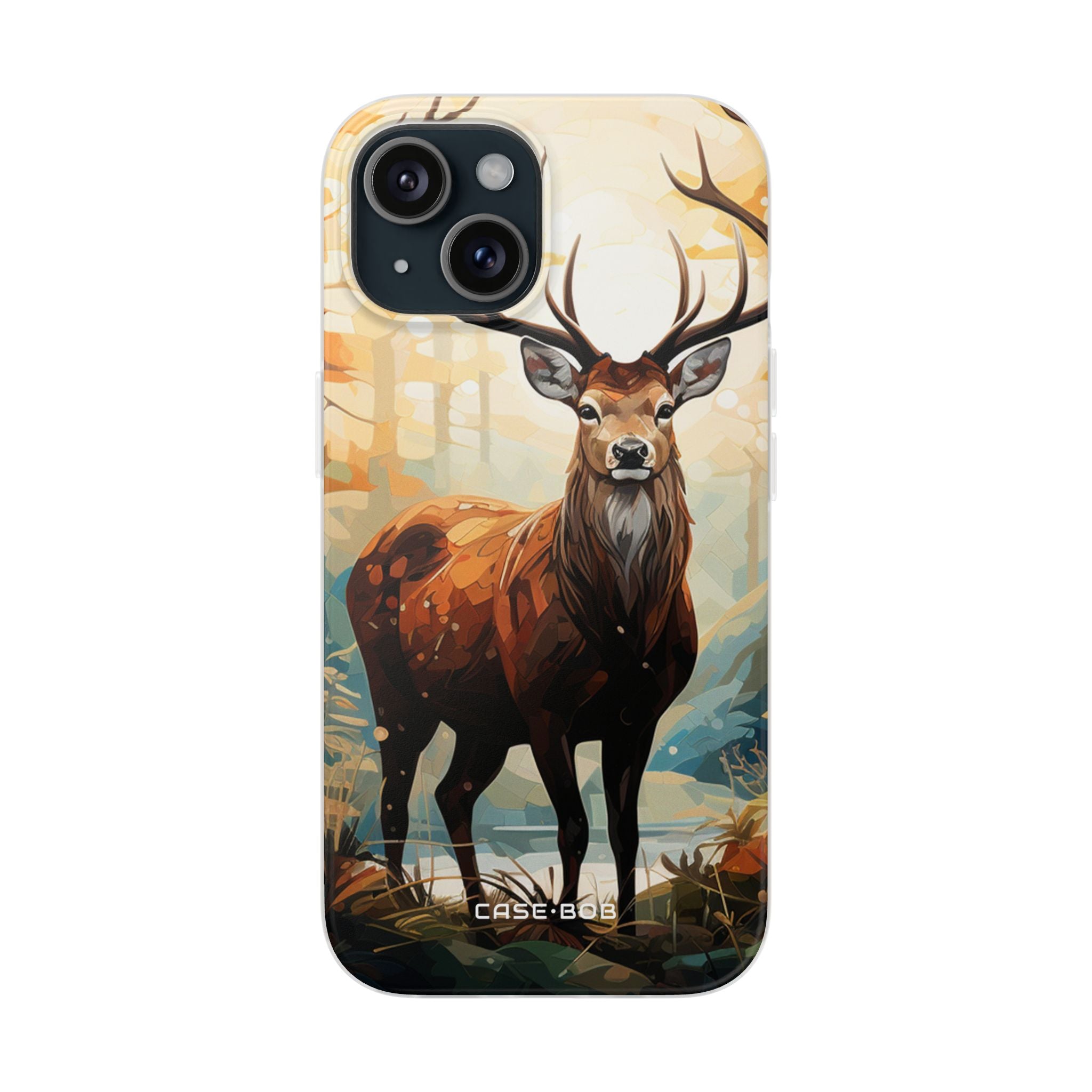 Glowing Stag iPhone 15 Case - Soft - CASE•BOB