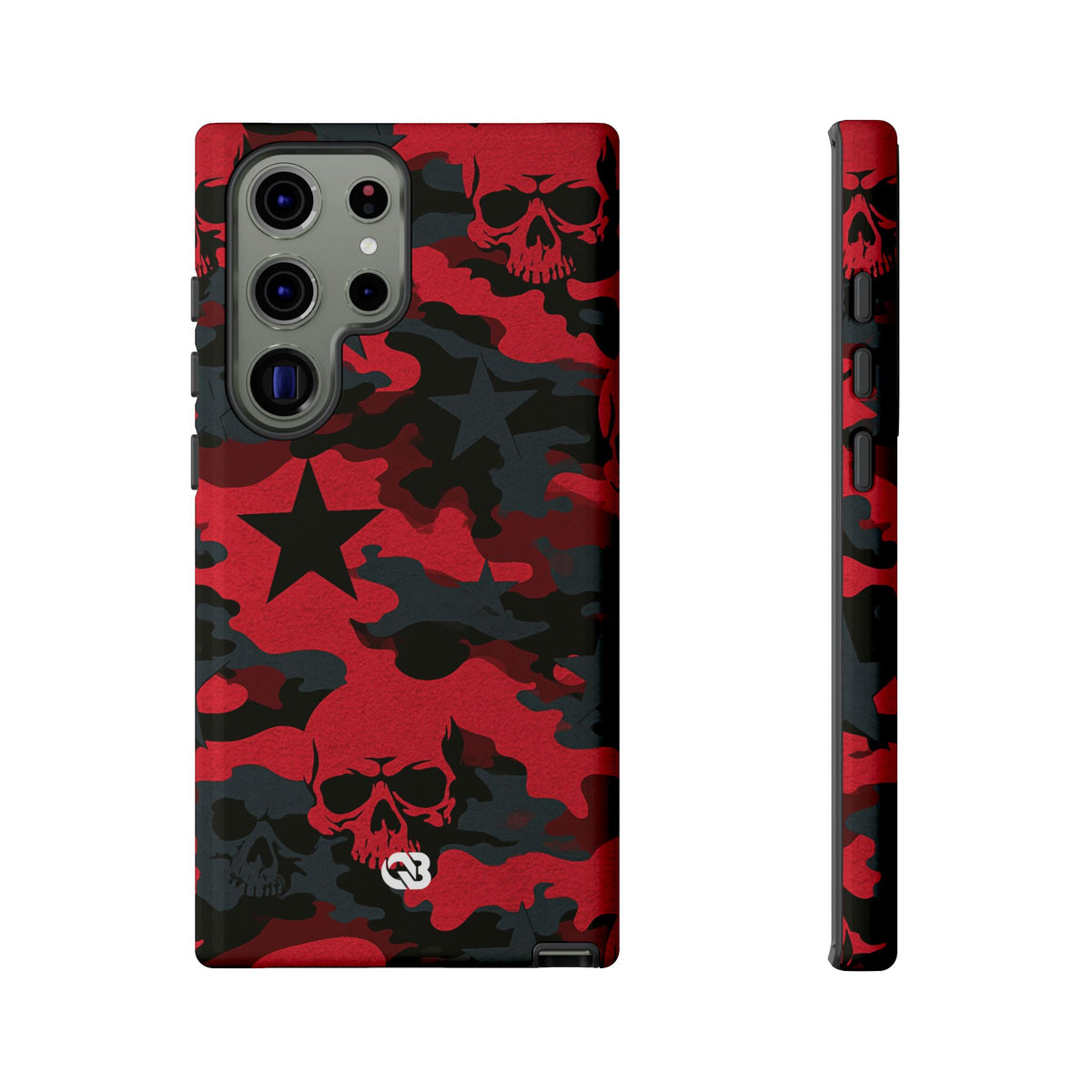 Crimson Skull Camo · Tough Phone Case for Samsung · Red
