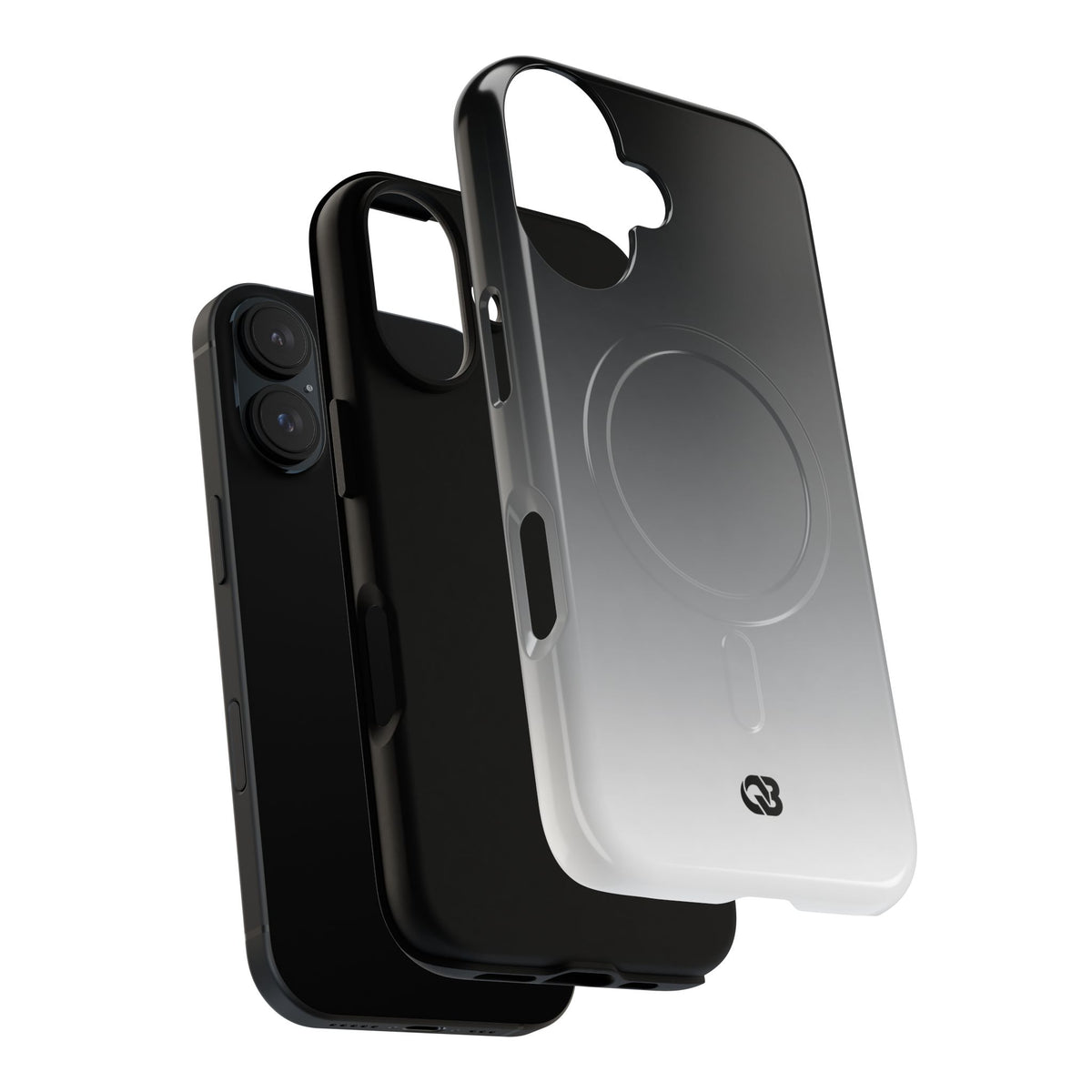 Noir Ombre Fade · Tough 2.0 Magnetic Phone Case for iPhone · Black