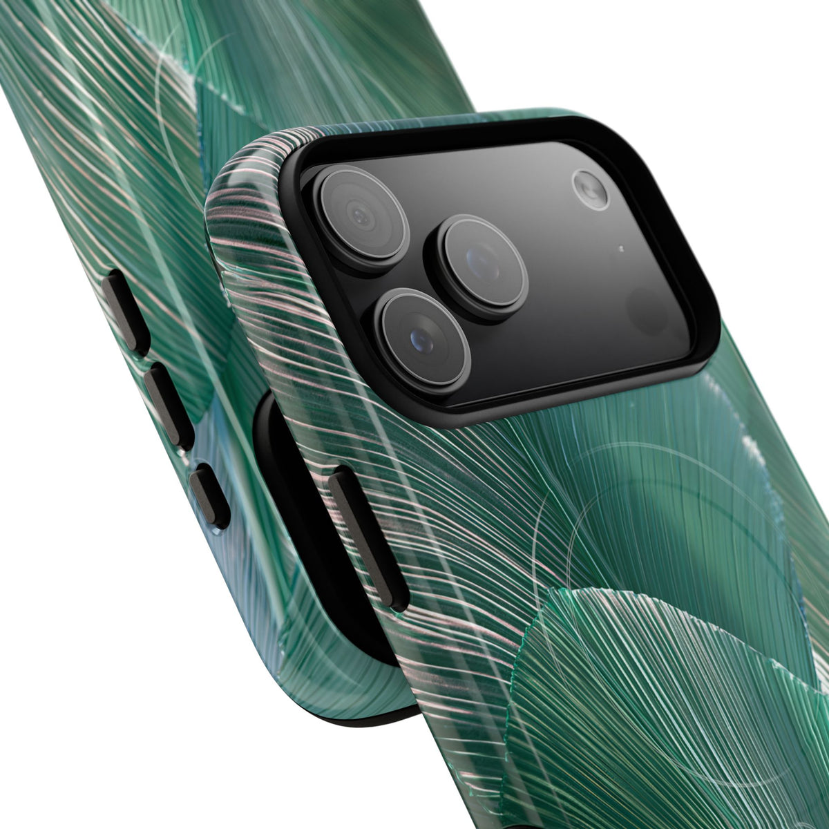 Translucent Fan Palm · Tough 2.0 Magnetic Phone Case for iPhone · Teal