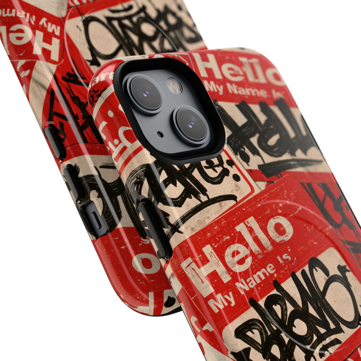 Slap Tag Collage · Tough 2.0 Magnetic Phone Case for iPhone · Red