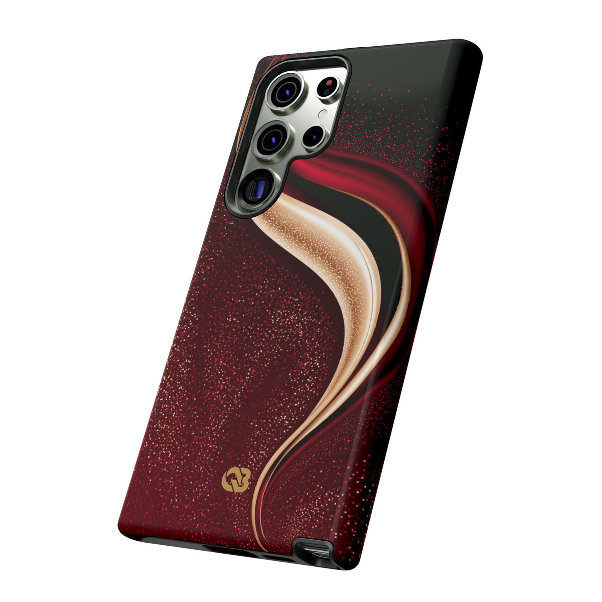 Gilded Crimson Flow · Tough Phone Case for Samsung · Red