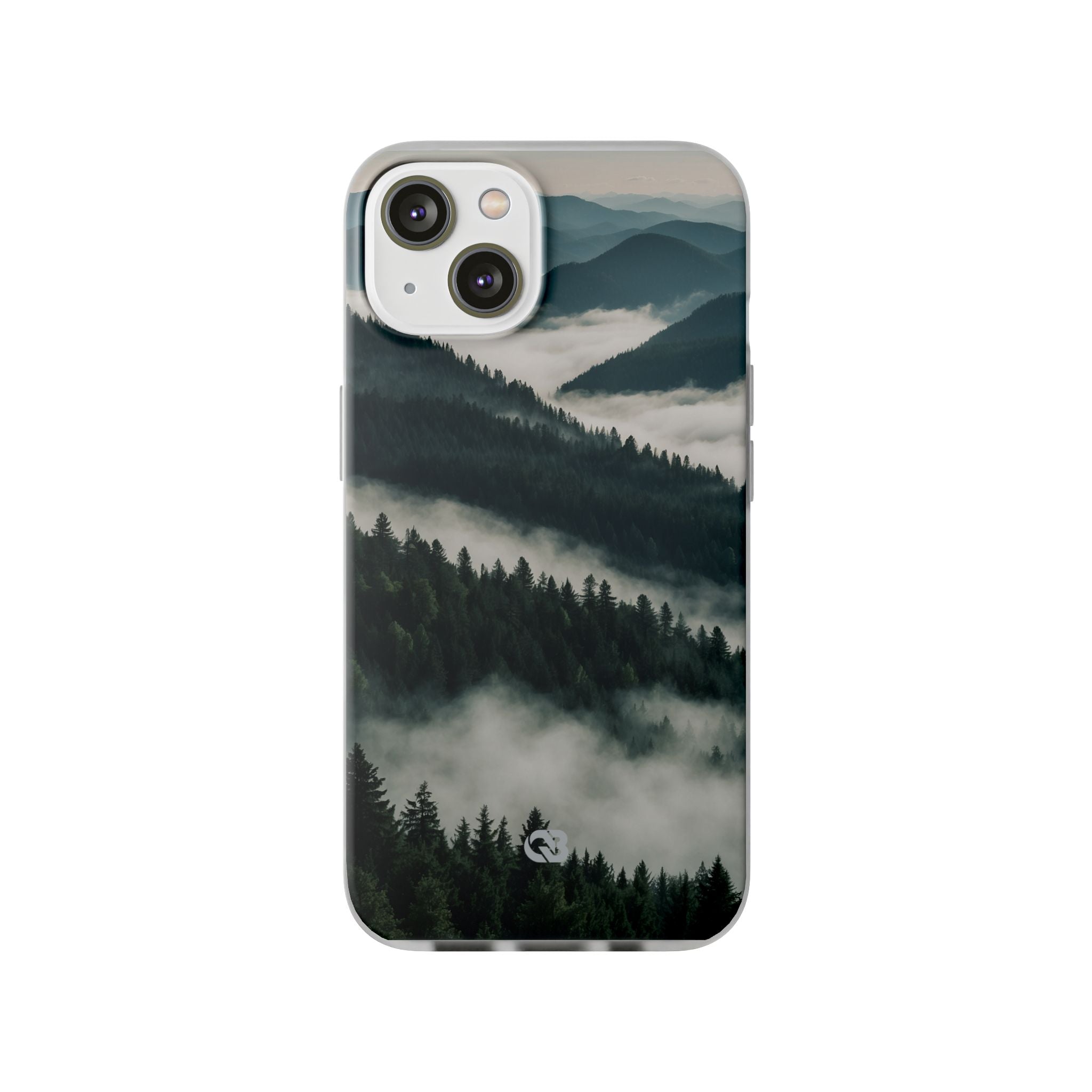 Misty Pine Peaks · Soft Custodia per iPhone